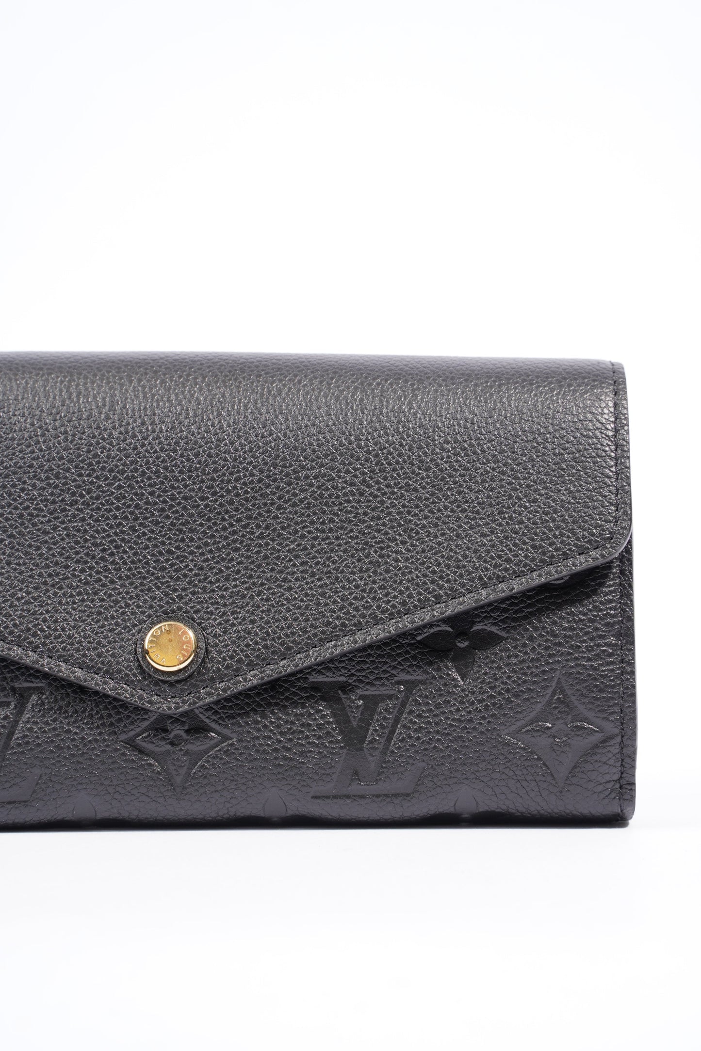 Louis Vuitton Sarah Wallet Black Empreinte Leather
