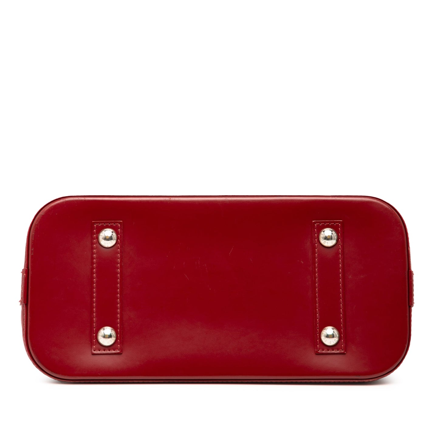 Red Louis Vuitton Epi Alma PM Handbag