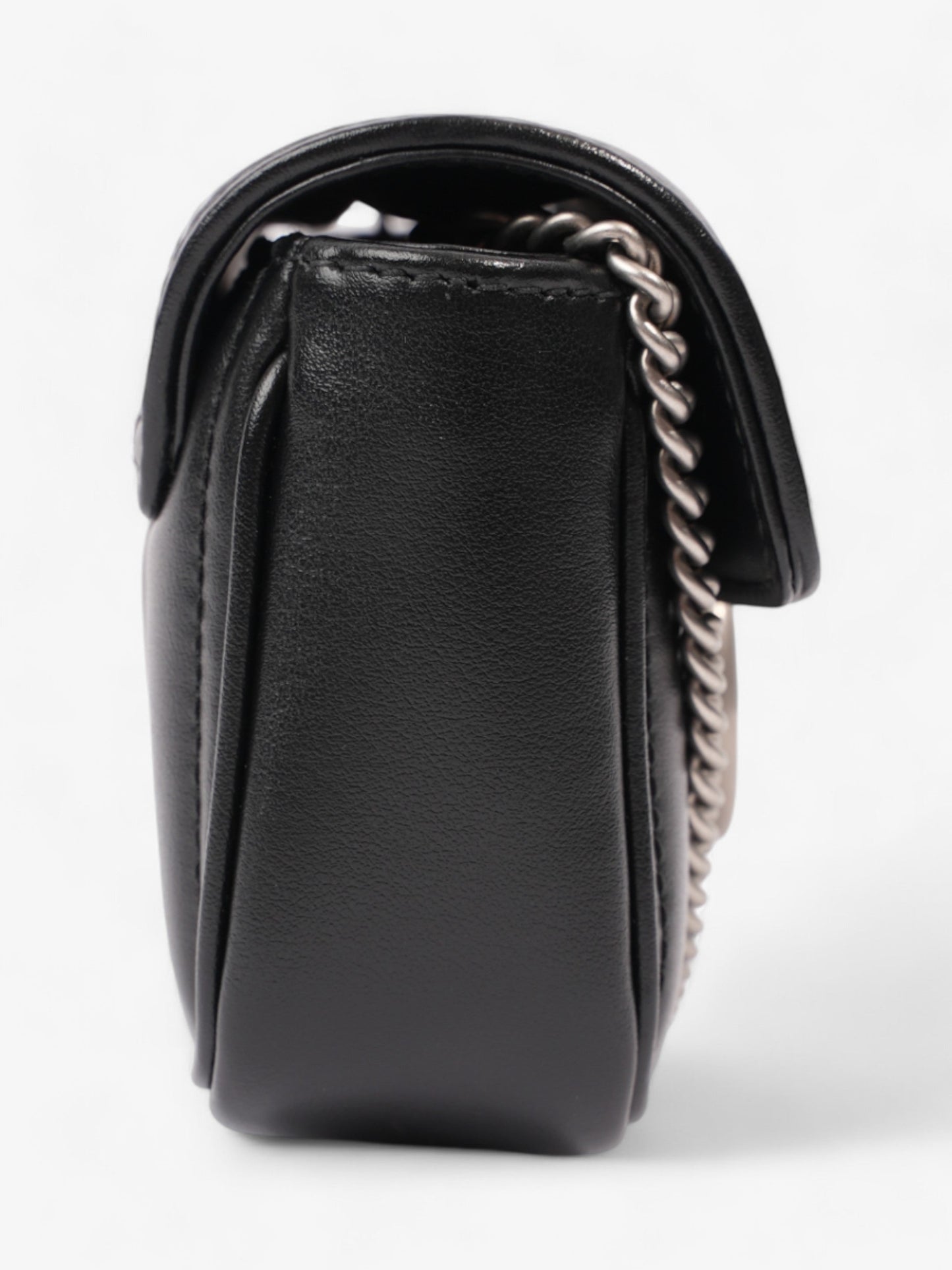 Gucci GG Marmont Black Matelasse Leather Super Mini