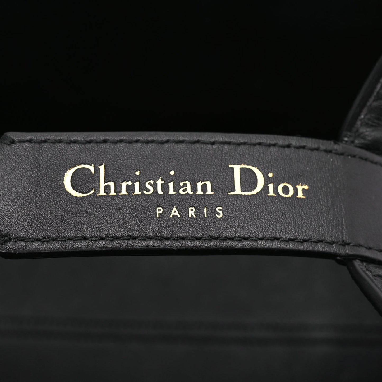 Christian Dior Calfskin Macrocannage Medium Toujours Black