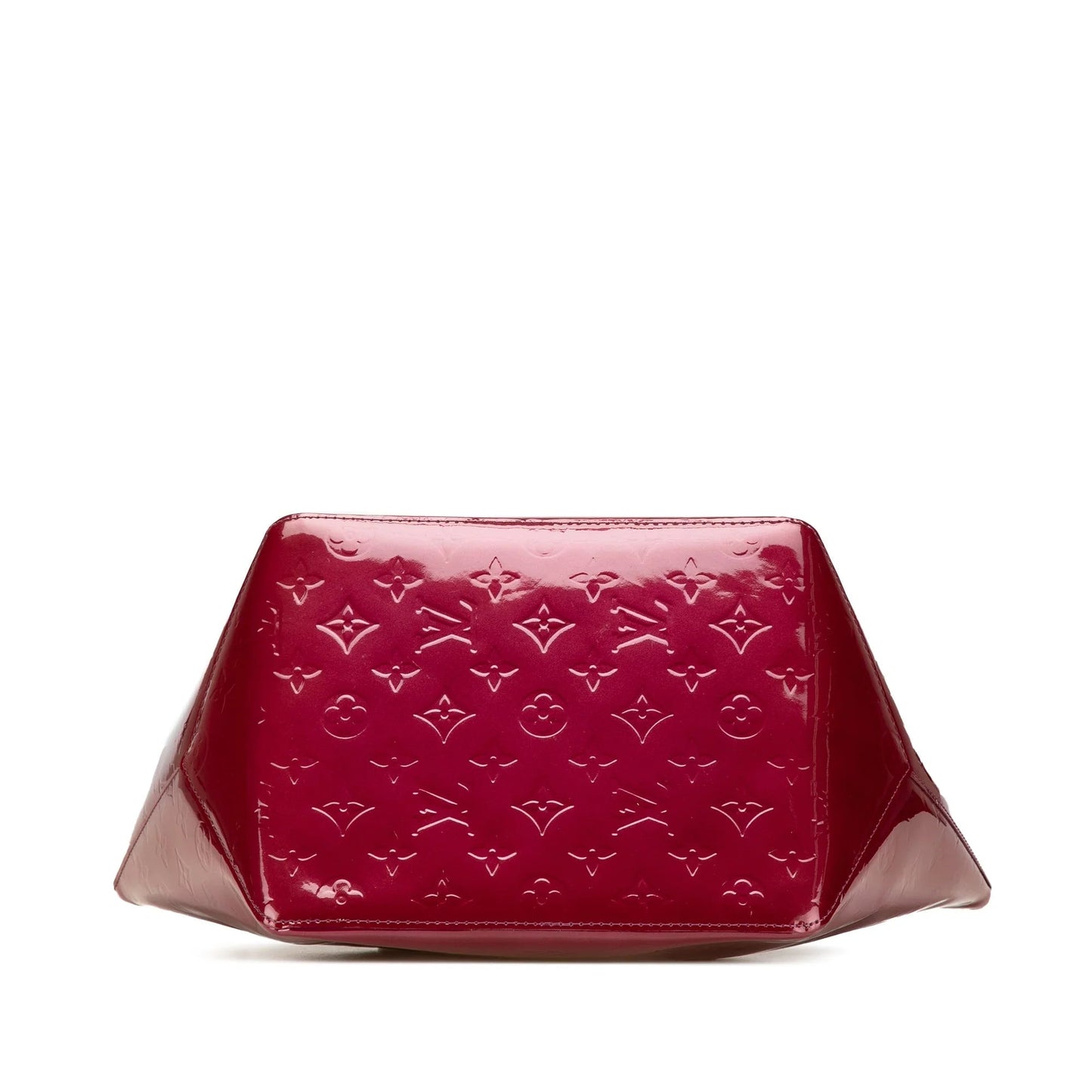 Red Louis Vuitton Monogram Vernis Bellevue PM Tote Bag