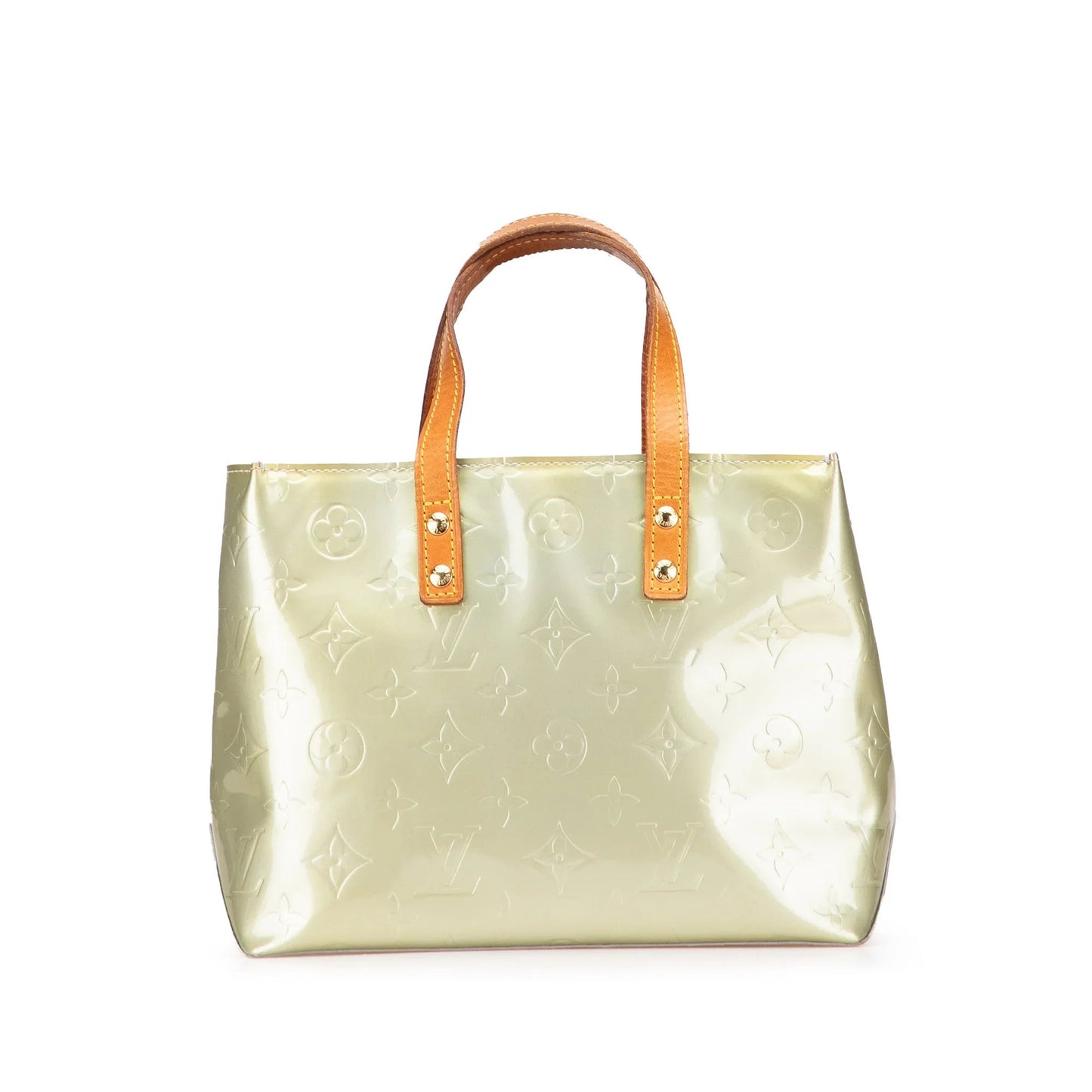 Gray Louis Vuitton Monogram Vernis Reade PM Handbag