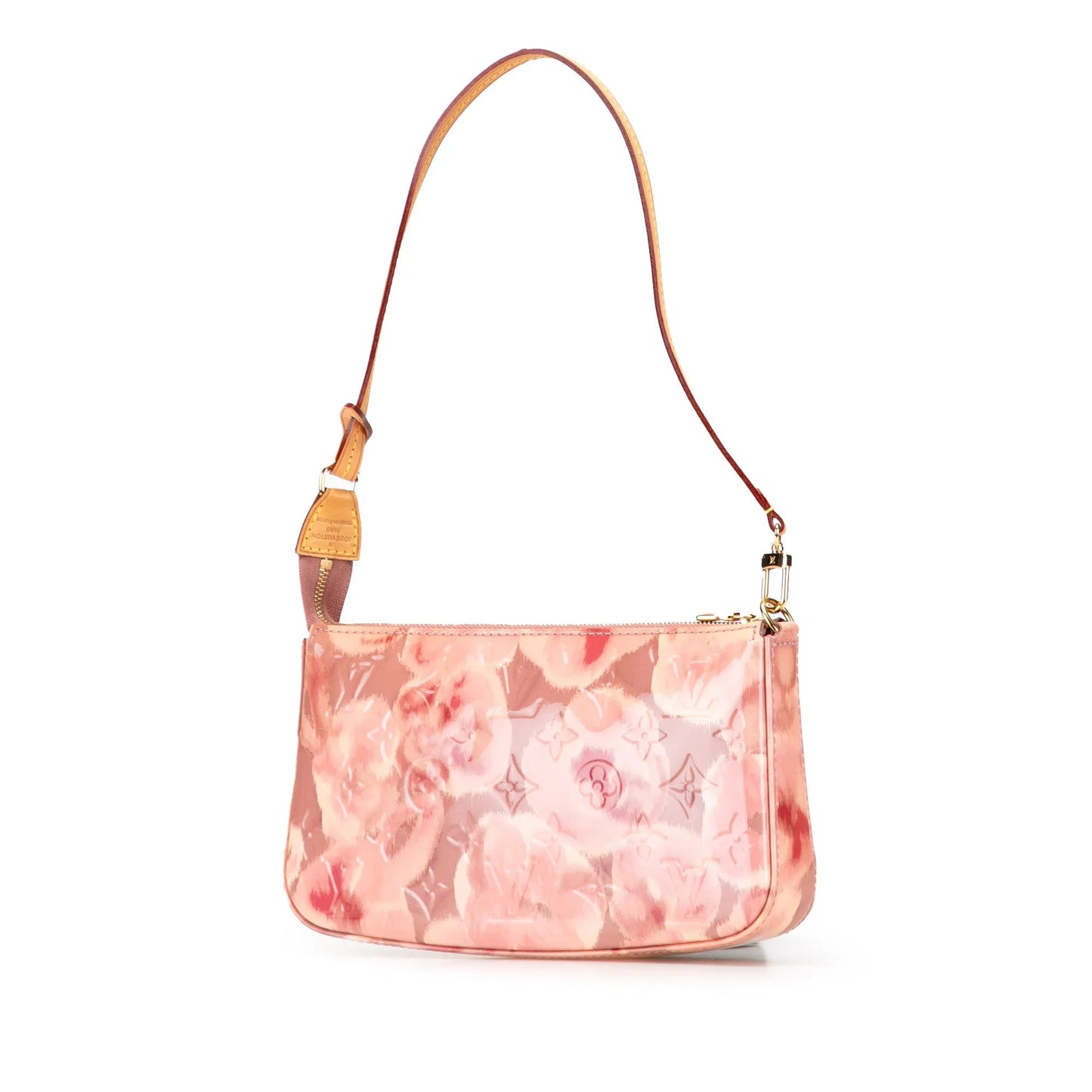 Pink Louis Vuitton Monogram Vernis Ikat Pochette Accessoires Shoulder Bag