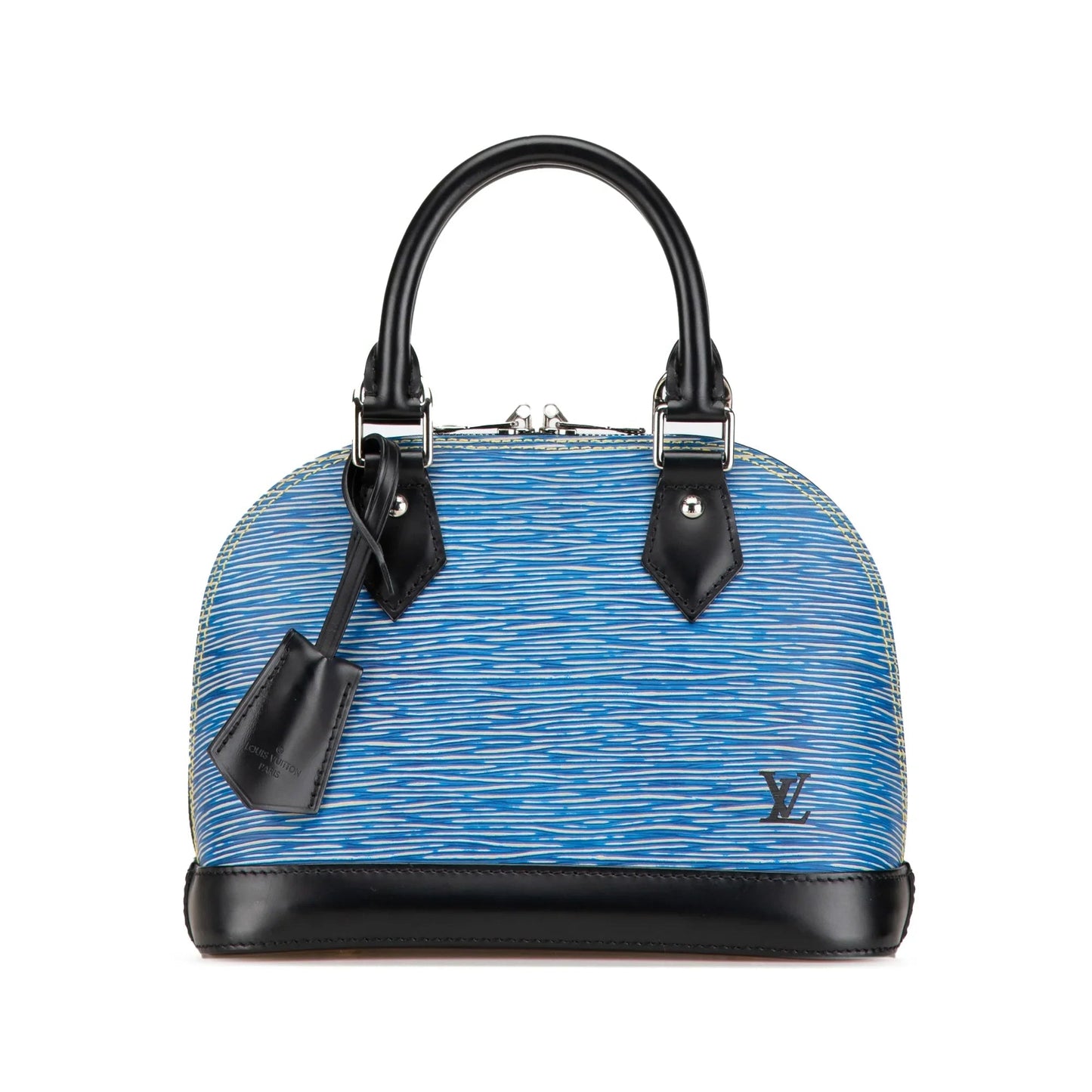 Blue Louis Vuitton Epi Denim Alma BB Satchel