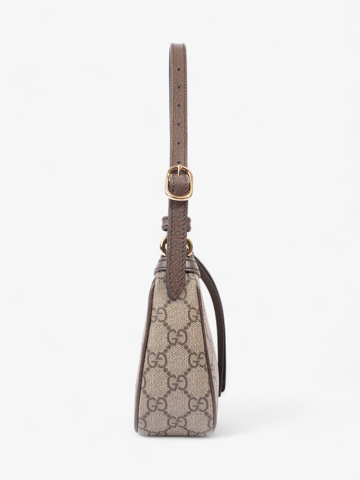 Gucci Ophidia Beige And Ebony GG Supreme Coated Canvas Small