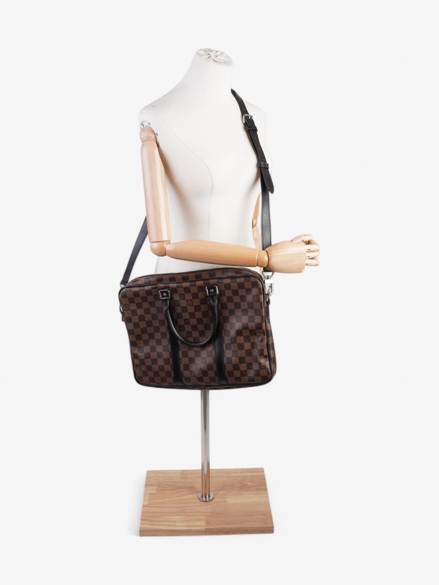 Louis Vuitton Porte-Documents Voyage Damier Ebene Coated Canvas PM
