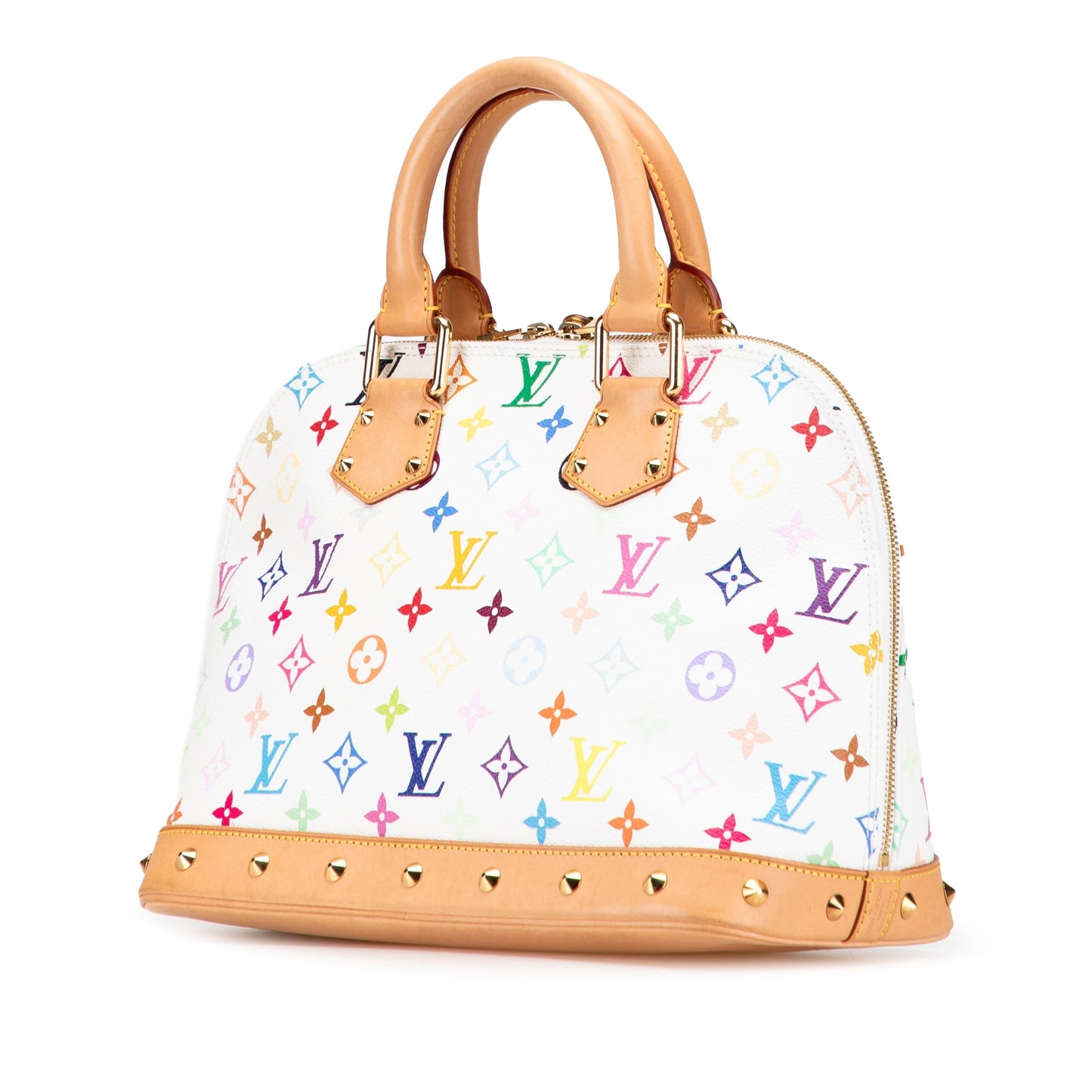 White Louis Vuitton Monogram Multicolore Alma PM Handbag