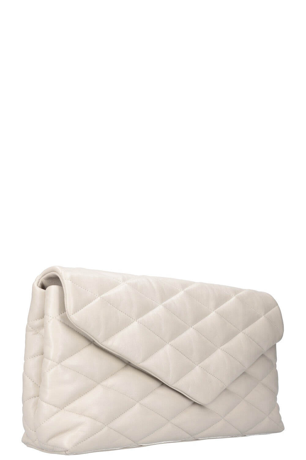SAINT LAURENT Sade Clutch Large Ivory