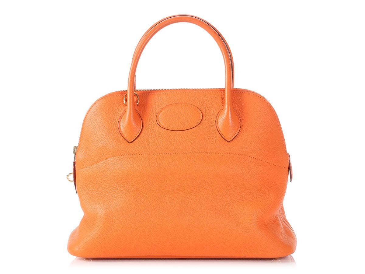 Luxury Hermes Orange Clémence Bolide 31