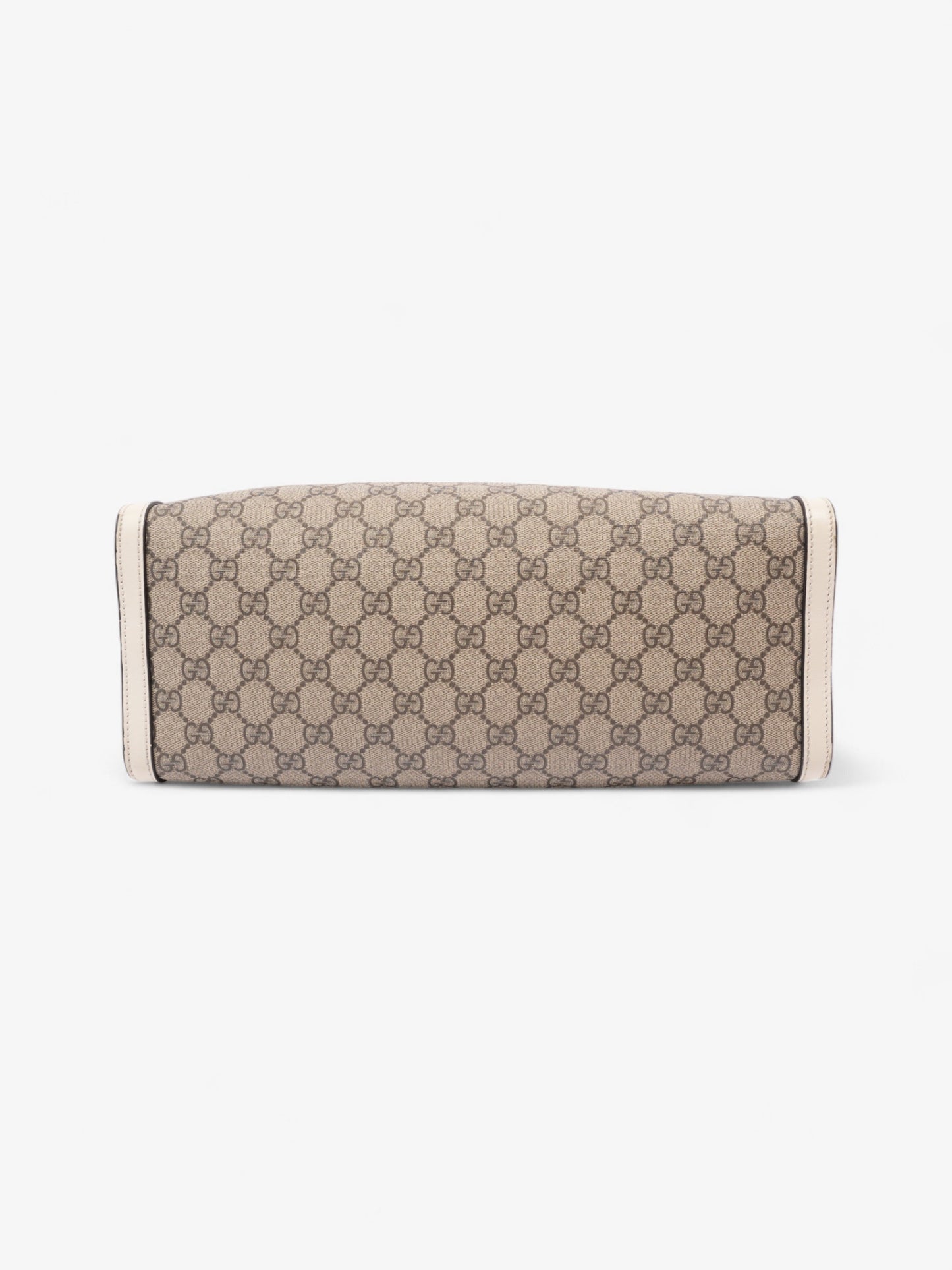 Gucci Padlock Beige And Ebony GG Supreme / Cream Coated Canvas Small