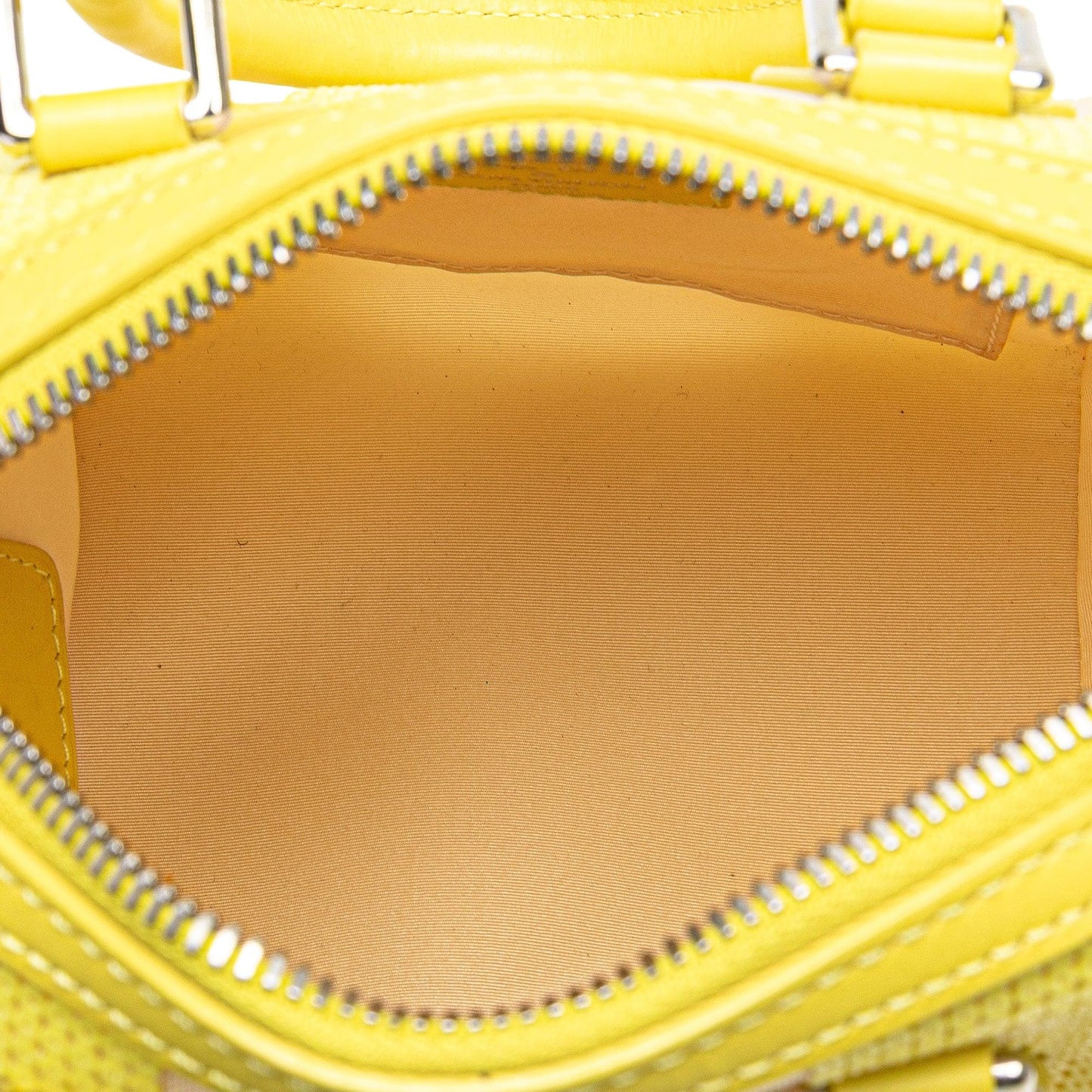 Yellow Louis Vuitton Damier Optic Mesh Sequins Cube Speedy Handbag