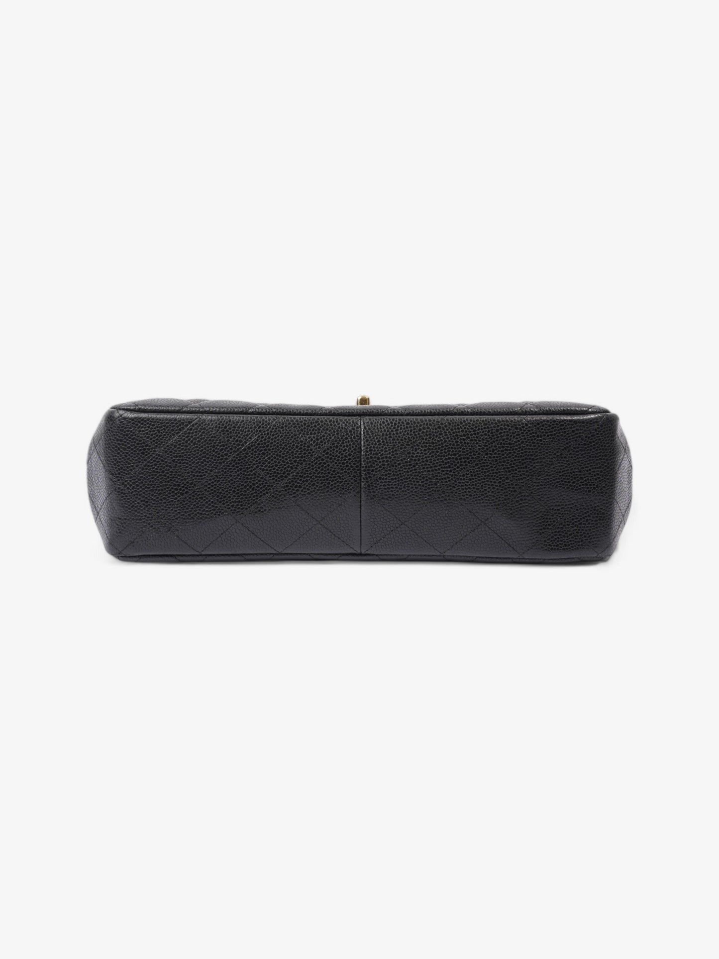 Chanel Classic Single Flap Black Caviar Leather Jumbo
