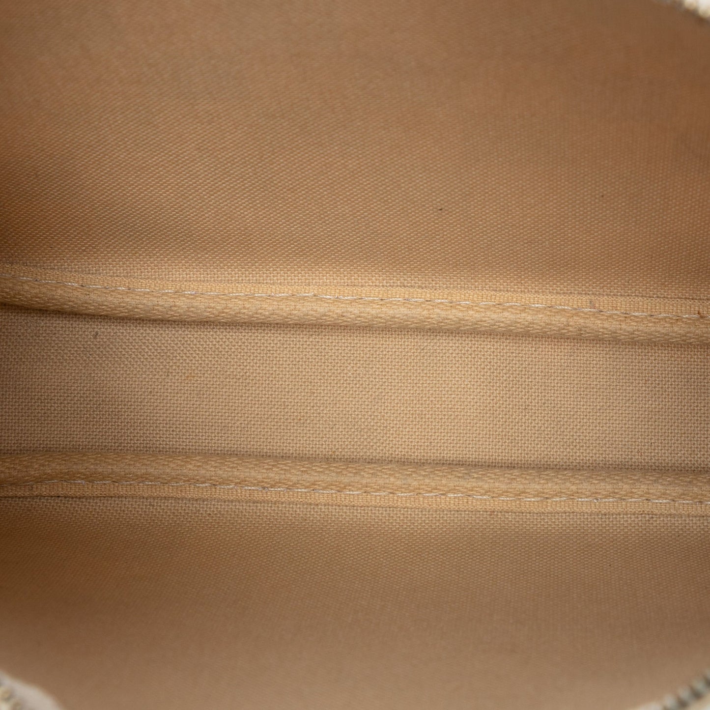 White Louis Vuitton Damier Azur Pochette Accessoires Shoulder Bag