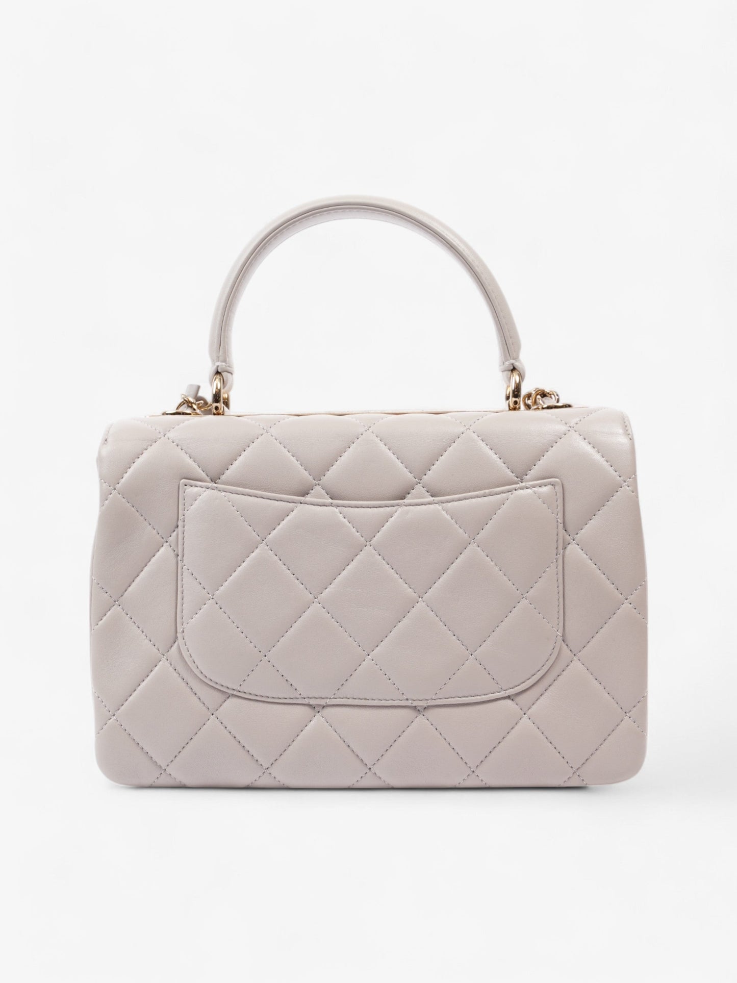 Chanel CC Trendy Bag Grey Lambskin Leather Small