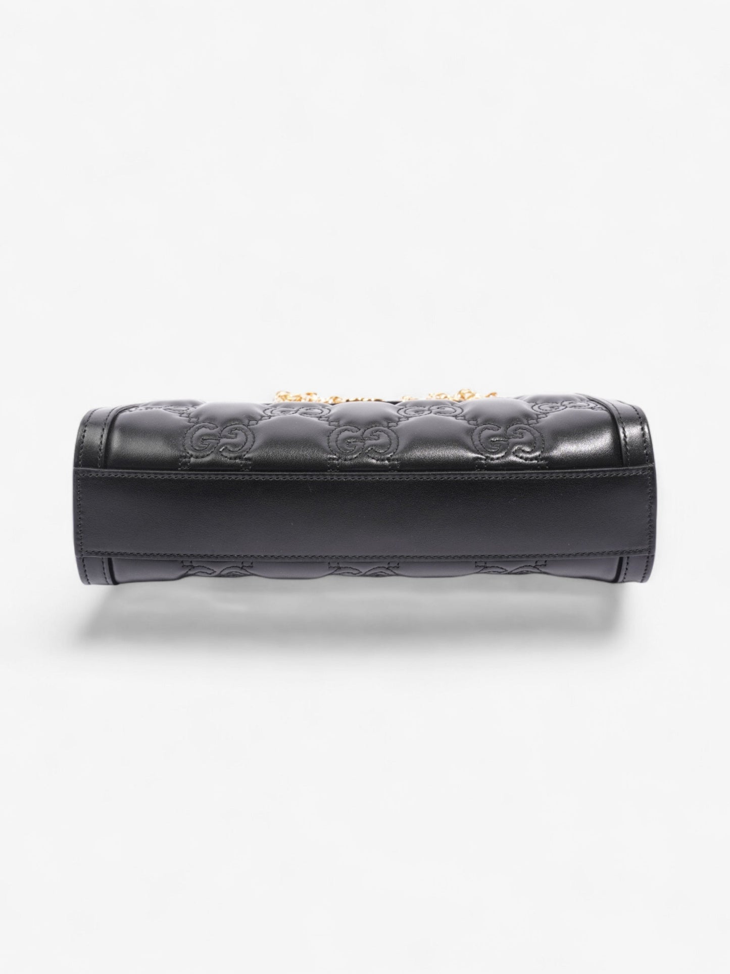 Gucci GG Shoulder Bag Black Matelasse Leather Small