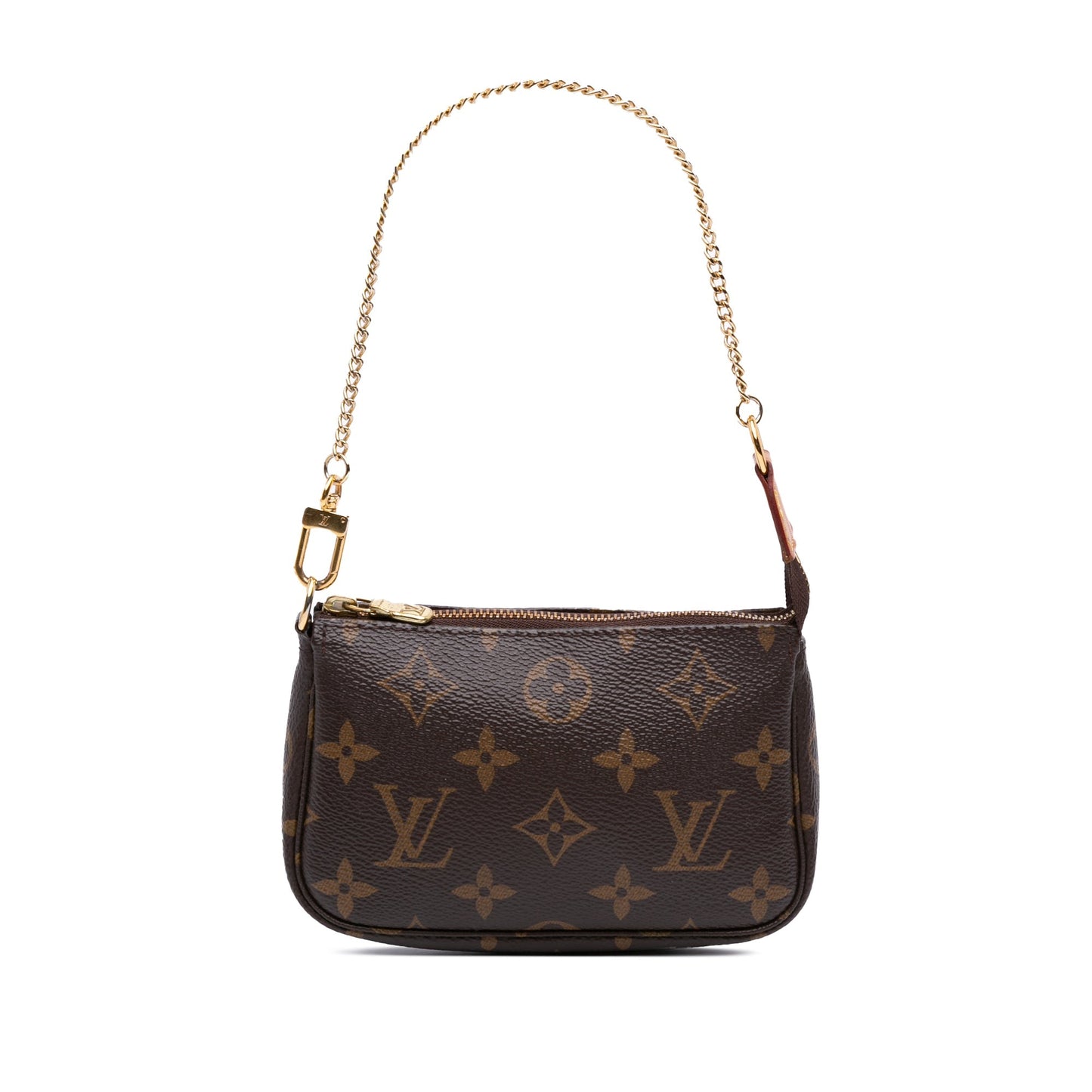 Brown Louis Vuitton Monogram Mini Pochette Accessoires Handbag