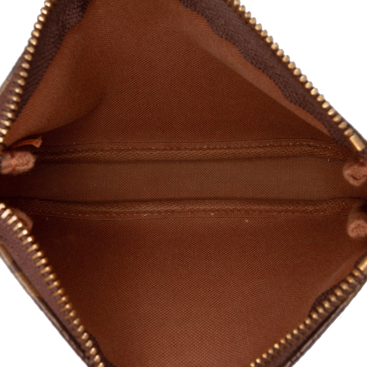 Brown Louis Vuitton Monogram Mini Pochette Accessoires Handbag