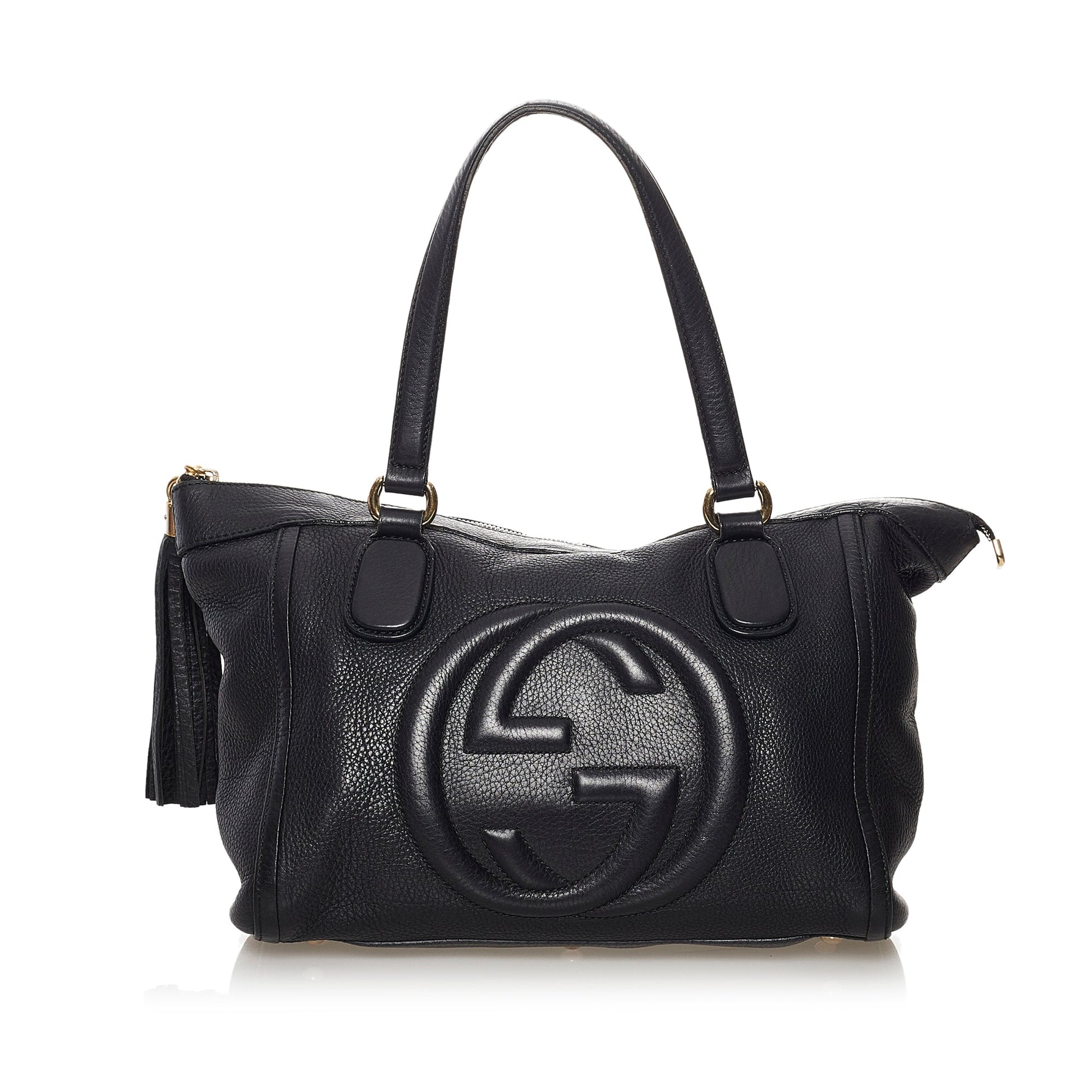 Gucci Soho Black Leather Tote Style 3