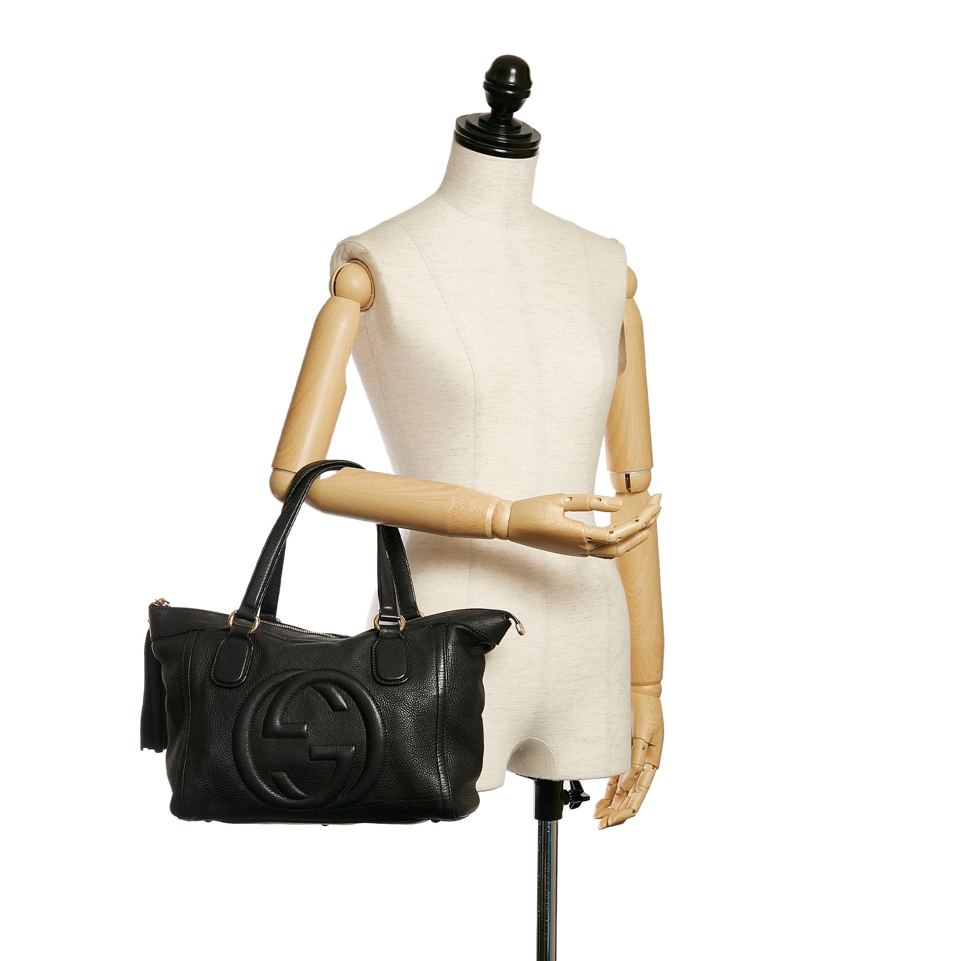 Gucci Soho Black Leather Tote Style 3