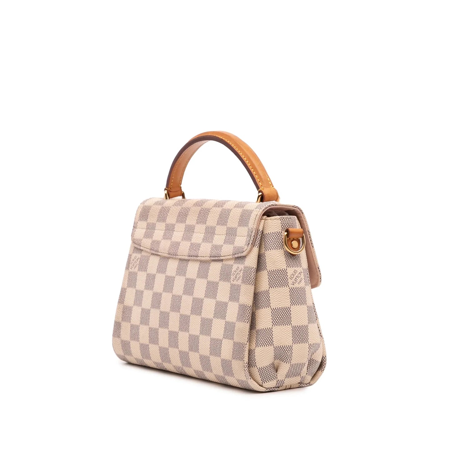 White Louis Vuitton Damier Azur Croisette Satchel