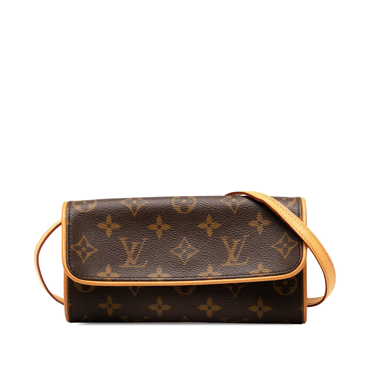 Brown Louis Vuitton Monogram Pochette Twin PM Crossbody Bag