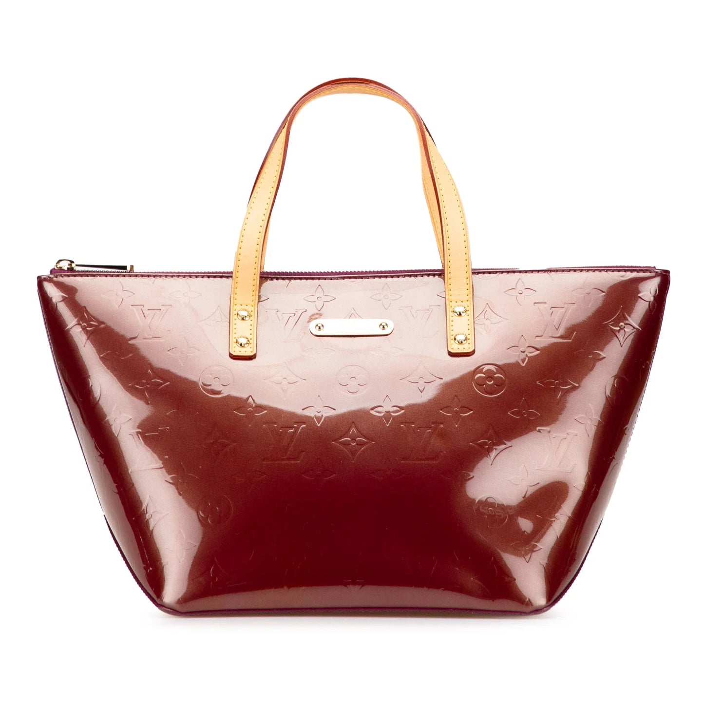 Red Louis Vuitton Monogram Vernis Bellevue PM Tote Bag