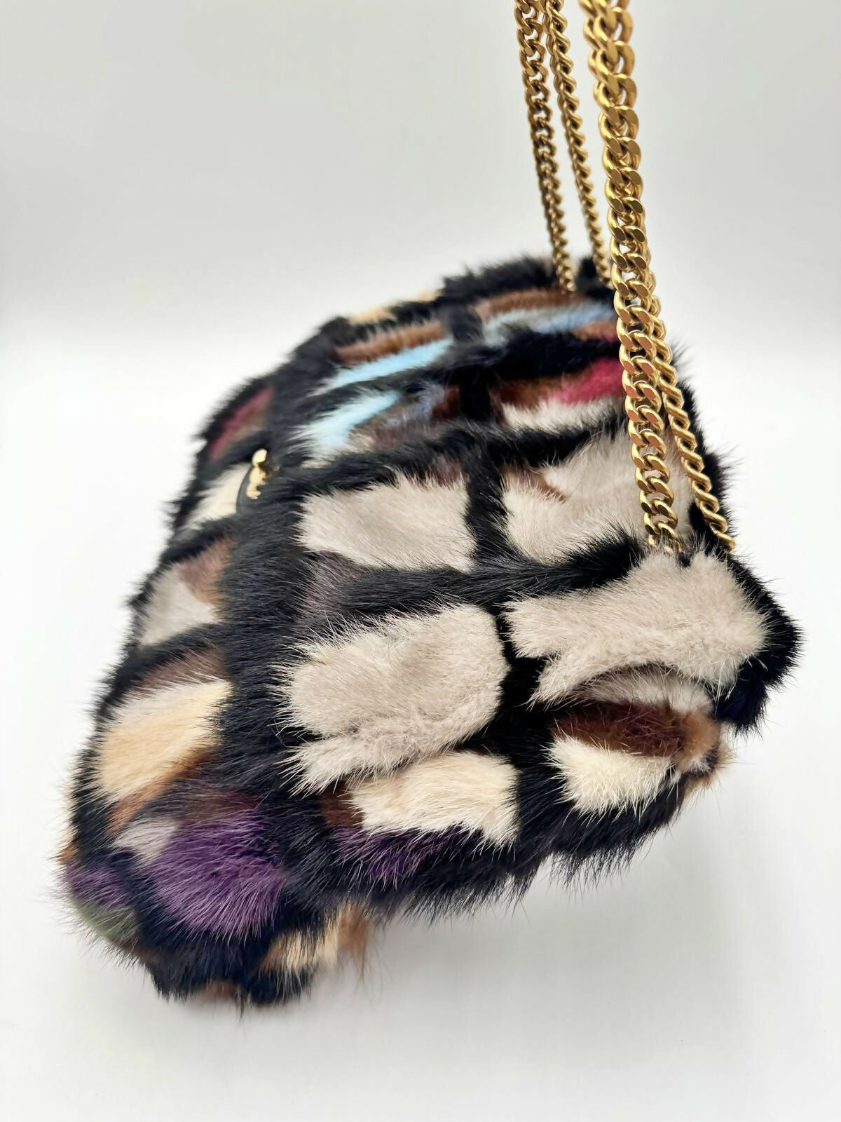 Chanel  2001 Mink Fur Maxi Flap Bag