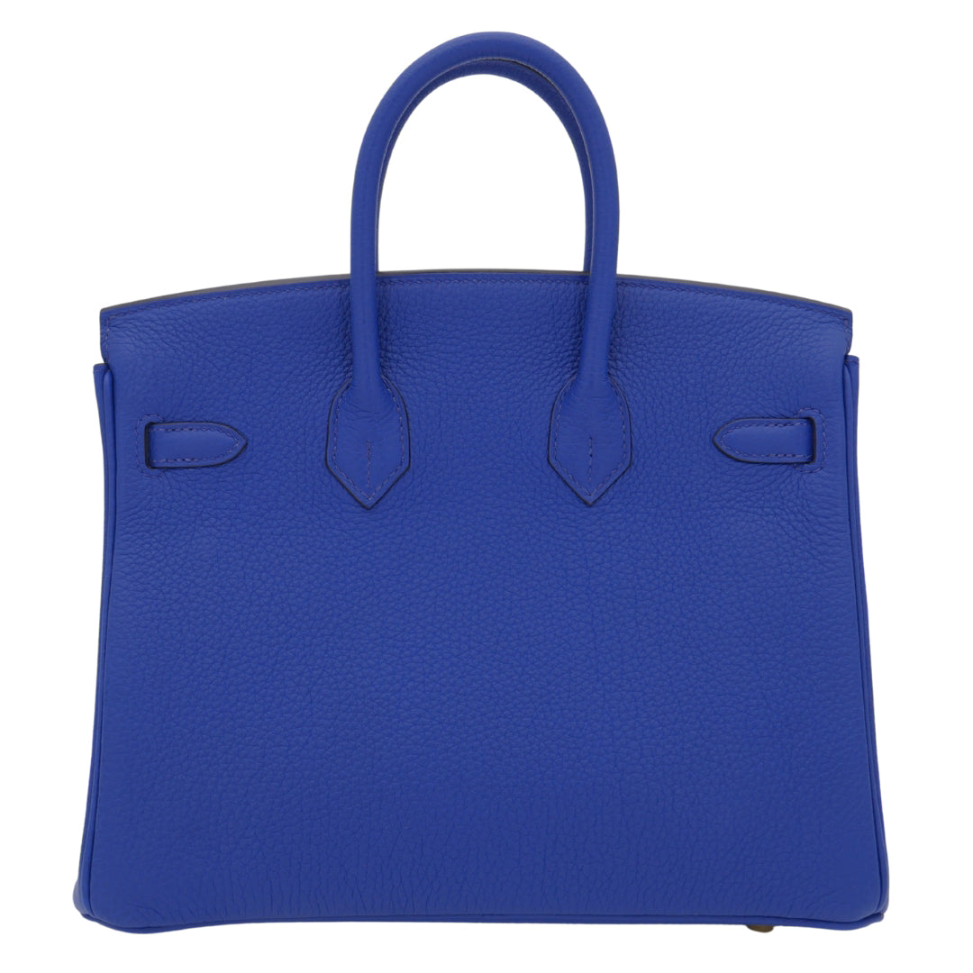Hermes25cm Birkin Bleu Royal Togo Leather Gold Hardware