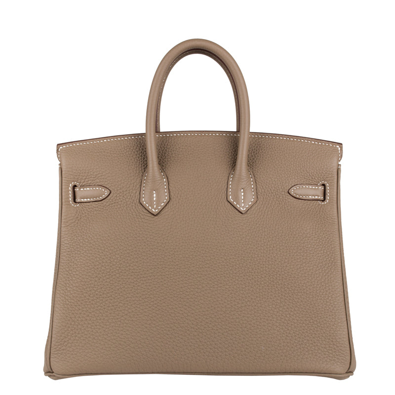 Hermes25cm Birkin Etoupe Togo Leather Gold Hardware