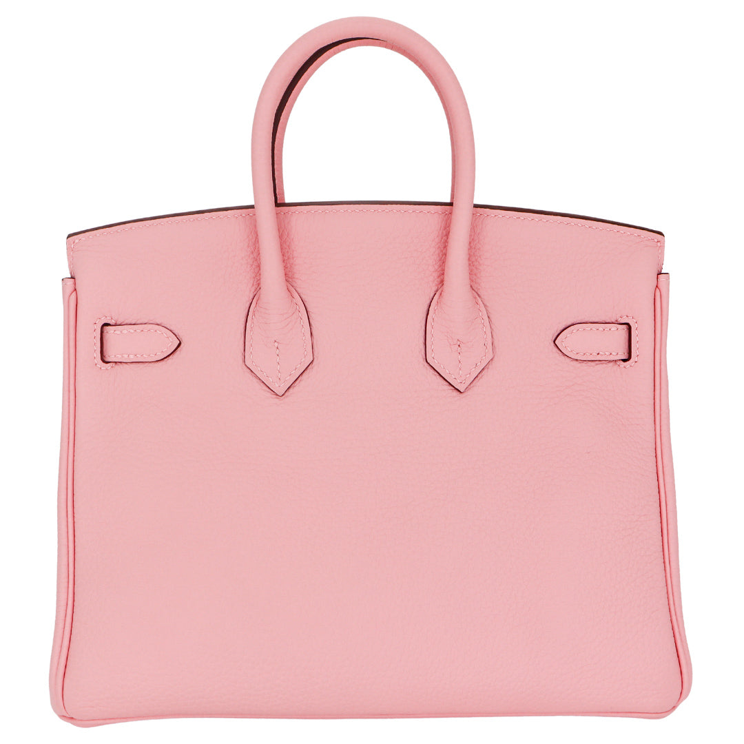 Hermes25cm Birkin HSS Rose Sakura Clemence Leather Rose Gold Hardware