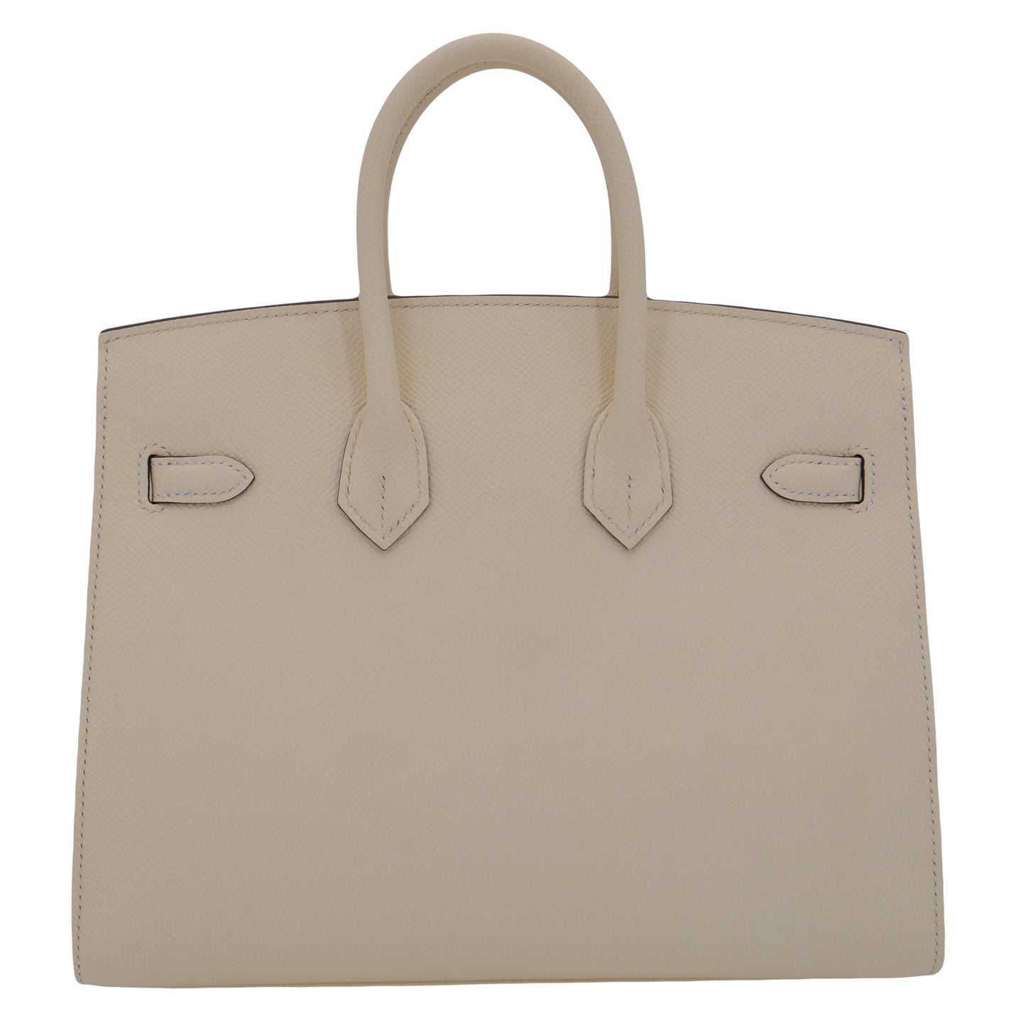 Hermes25cm Birkin Sellier Nata Epsom Leather Palladium Hardware