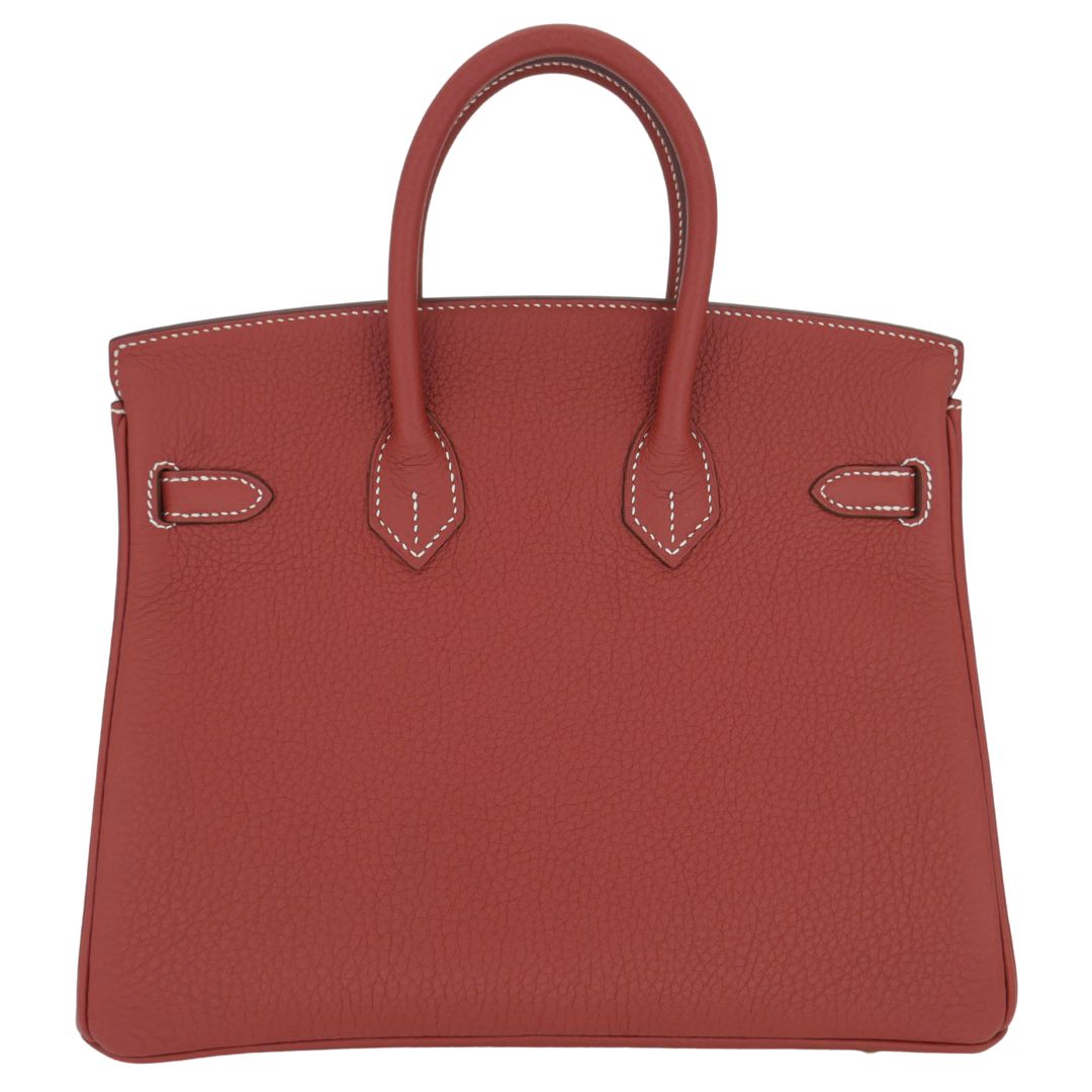 Hermes25cm Birkin Sienne Togo Leather Gold Hardware
