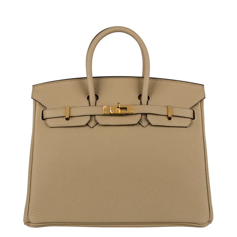 Hermes25cm Birkin Trench Togo Leather Gold Hardware