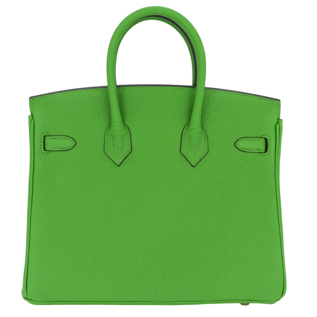 Hermes25cm Birkin Vert Yucca Togo Leather Gold Hardware