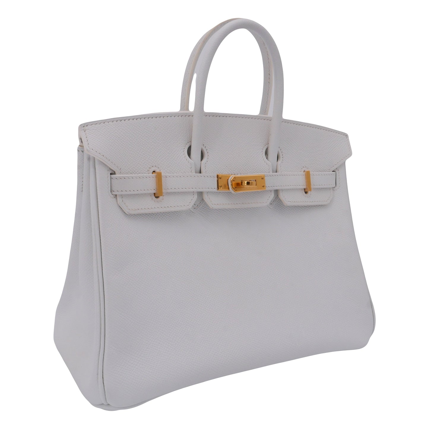Hermes25cm Birkin White Epsom Leather Gold Hardware