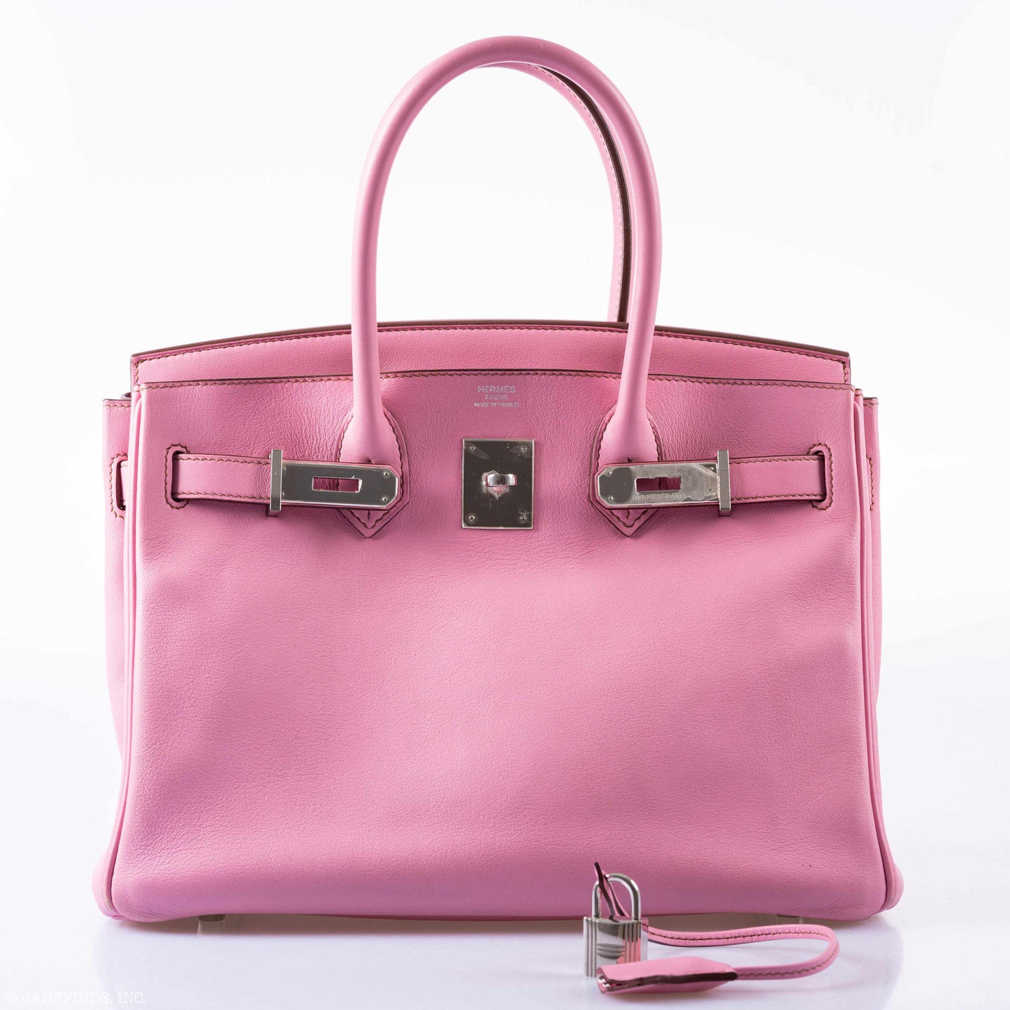 HermesBirkin 30 5P Bubblegum Pink Swift Palladium Hardware