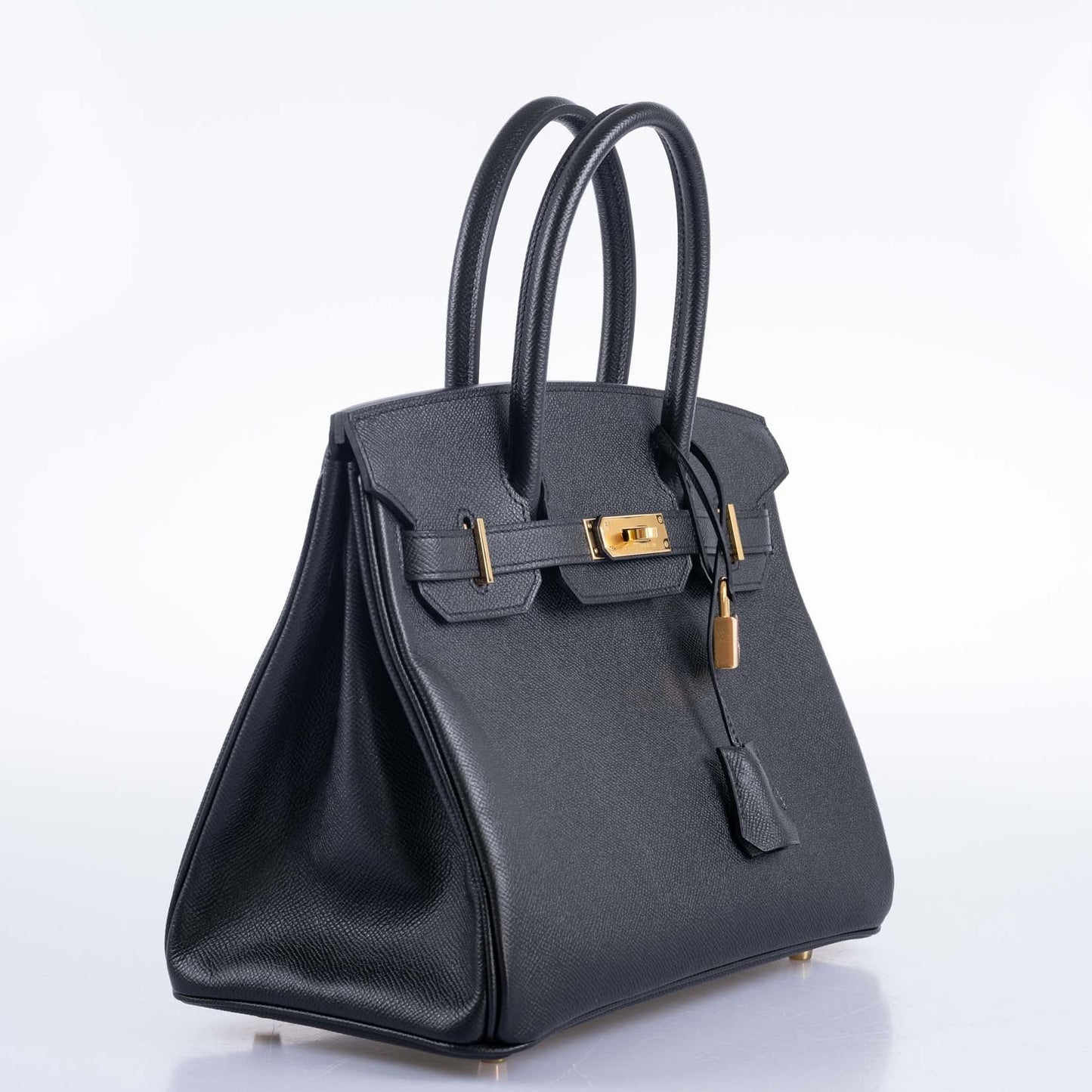 HermesBirkin 30 Black Epsom Gold Hardware