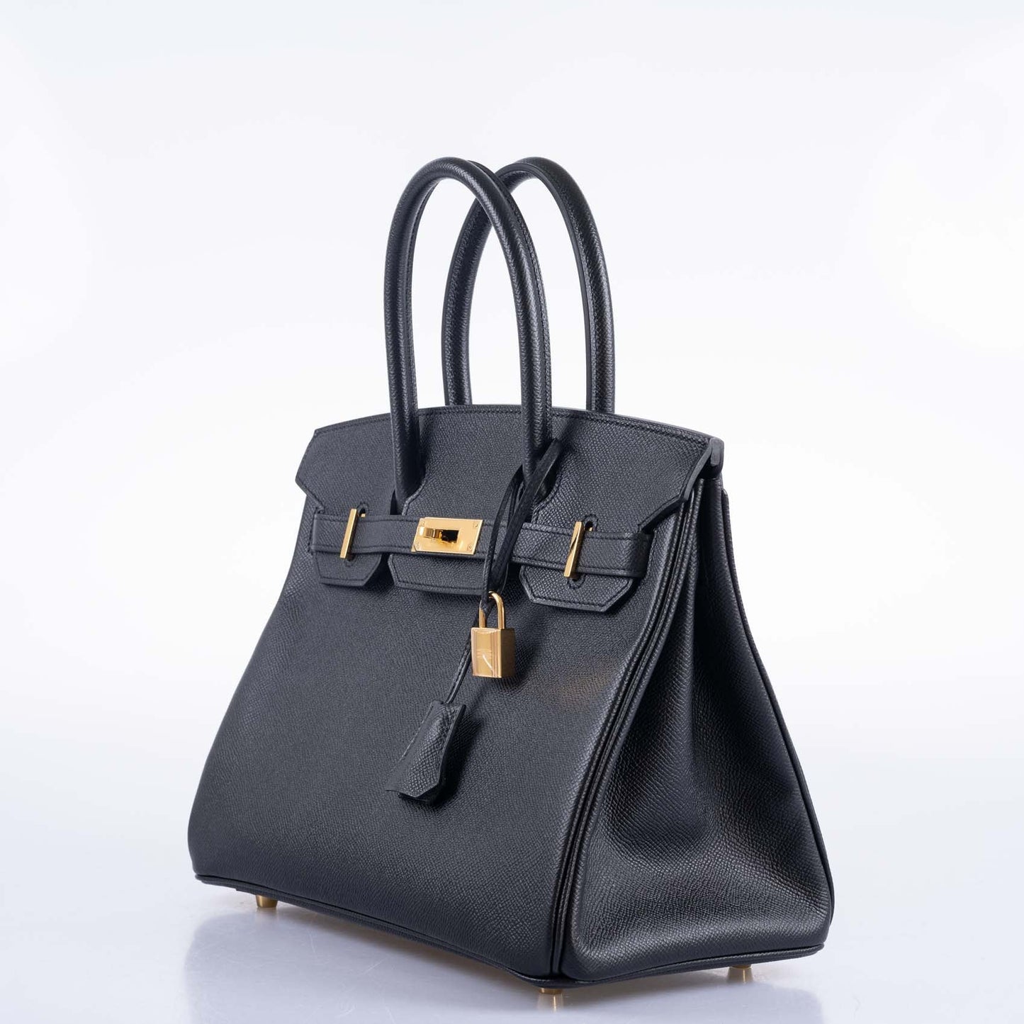 HermesBirkin 30 Black Epsom Gold Hardware