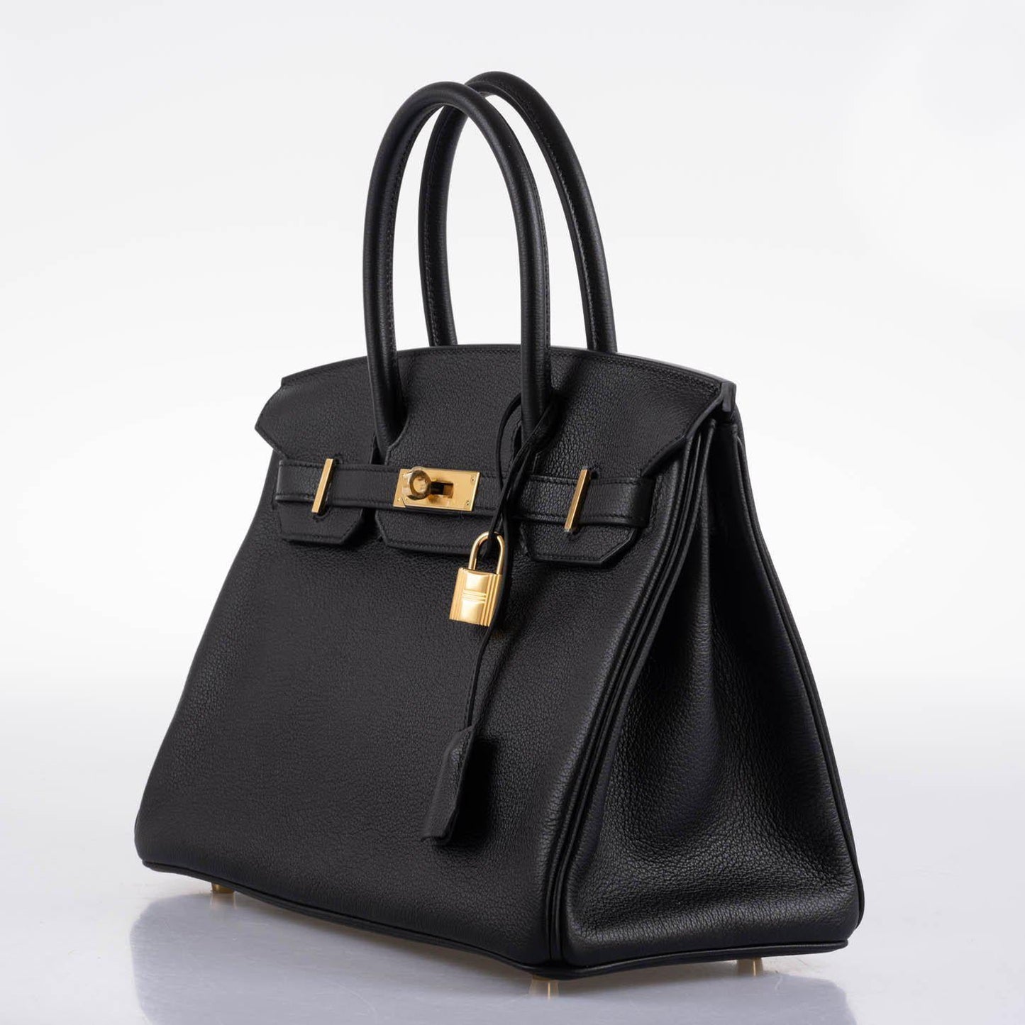 HermesBirkin 30 Black Navillo Taurillon Leather Gold Hardware - 2020, Y