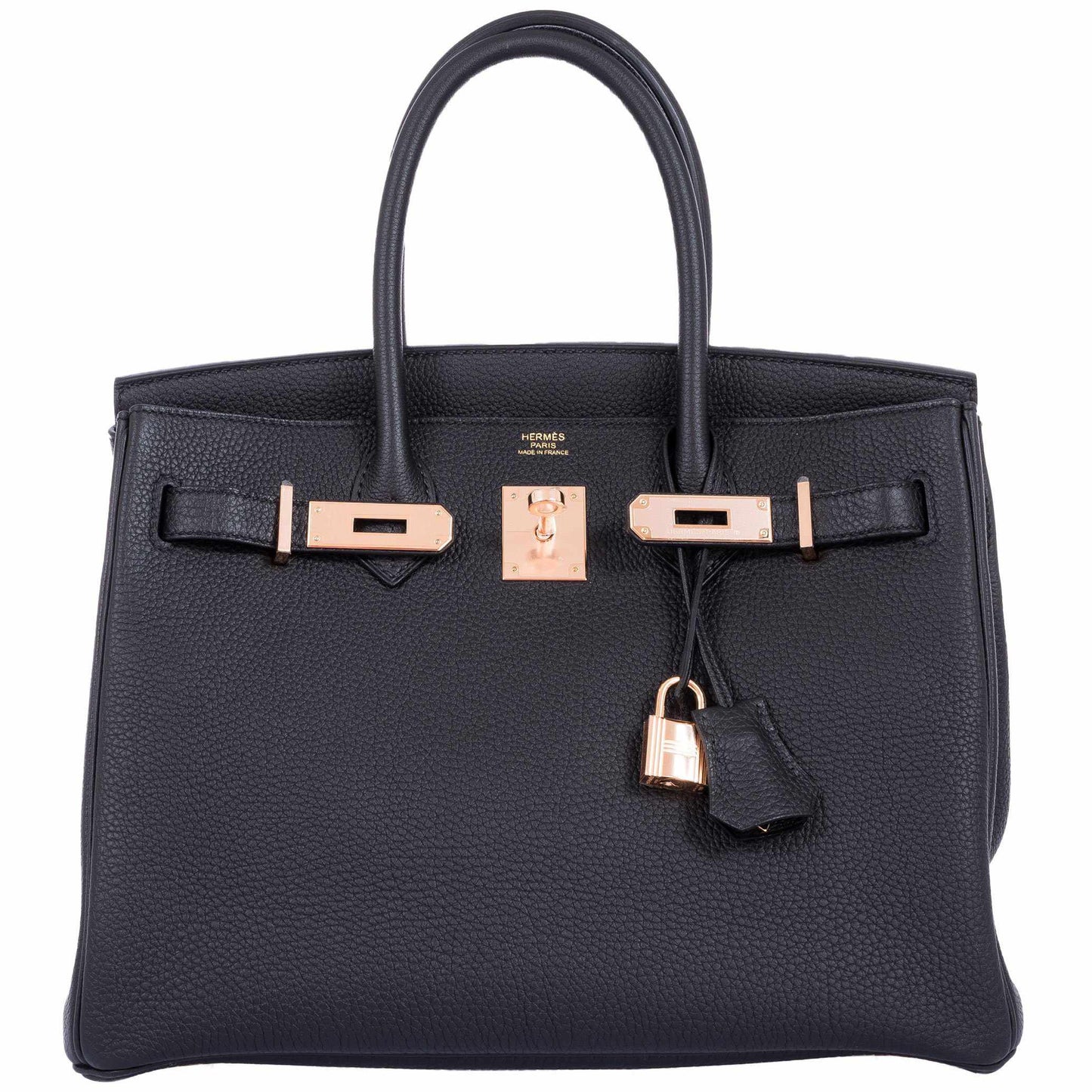 HermesBirkin 30 Black Togo Rose Gold Hardware