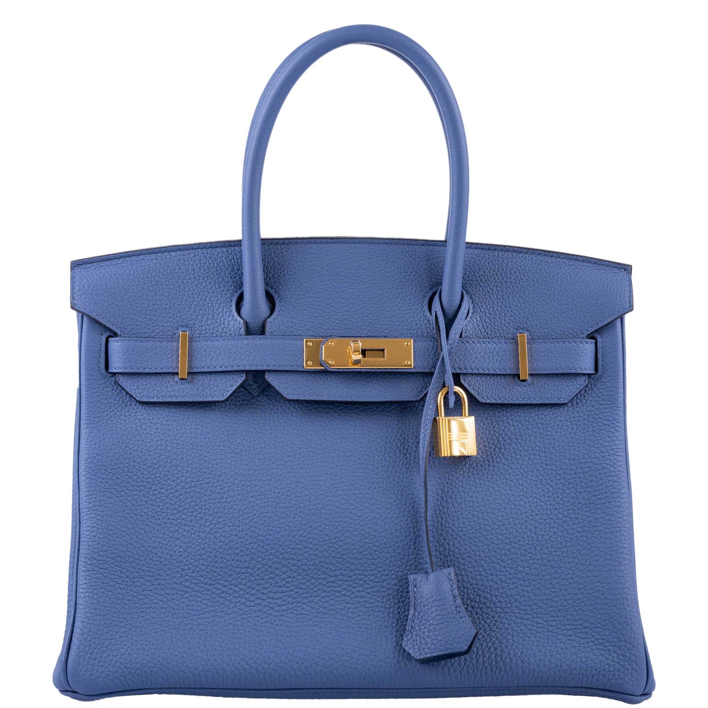 HermesBirkin 30 Blue Brighton Clemence with Gold Hardware - 2018, C
