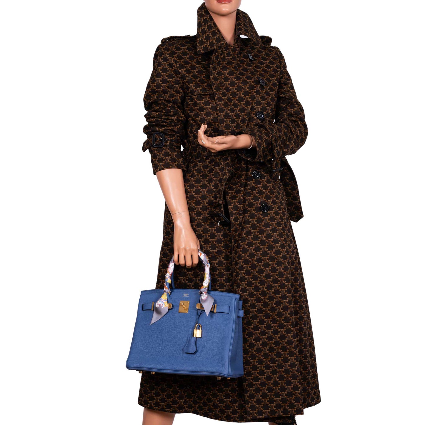 HermesBirkin 30 Blue Brighton Togo with Gold Hardware - 2018, C