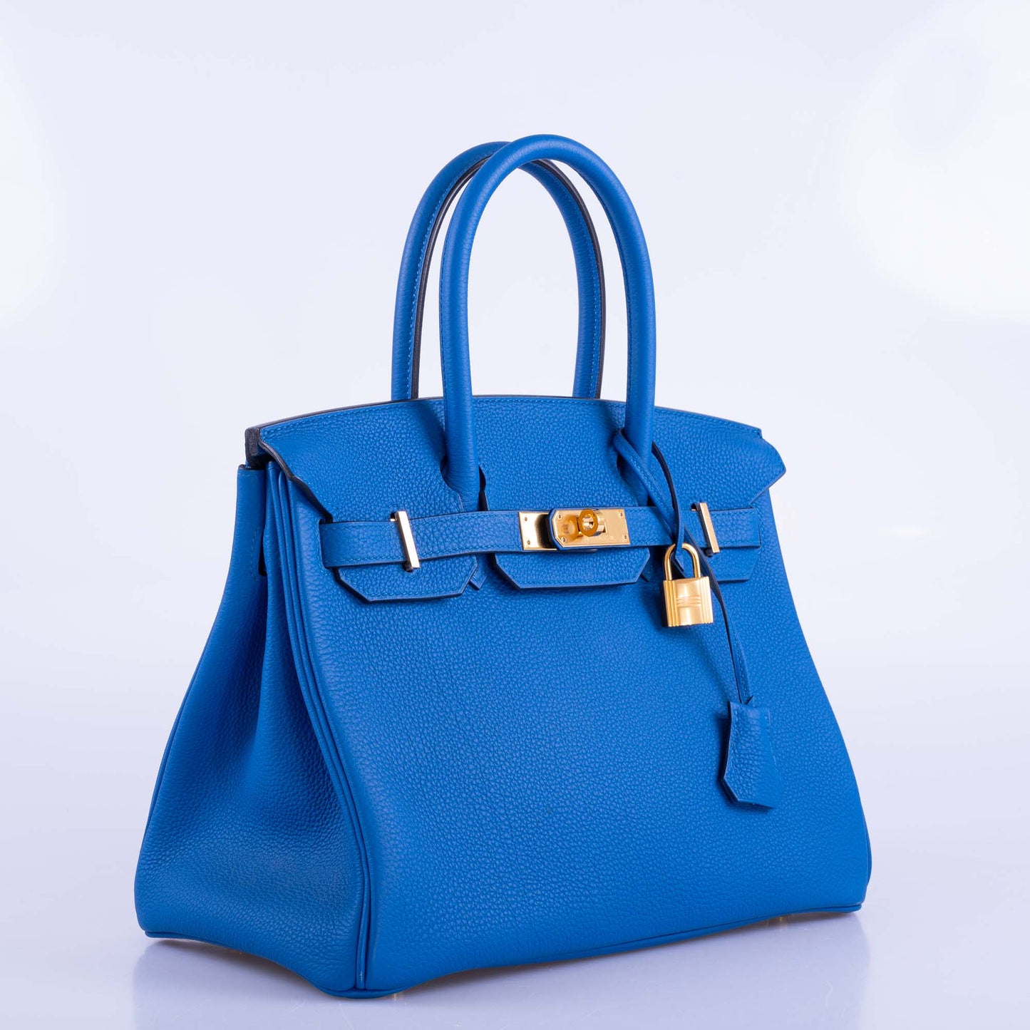 HermesBirkin 30 Blue France Togo Gold Hardware