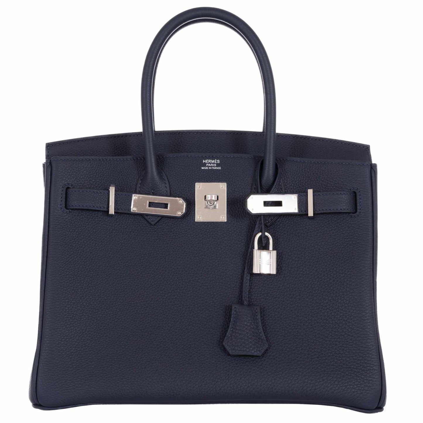 HermesBirkin 30 Blue Nuit Togo Palladium Hardware