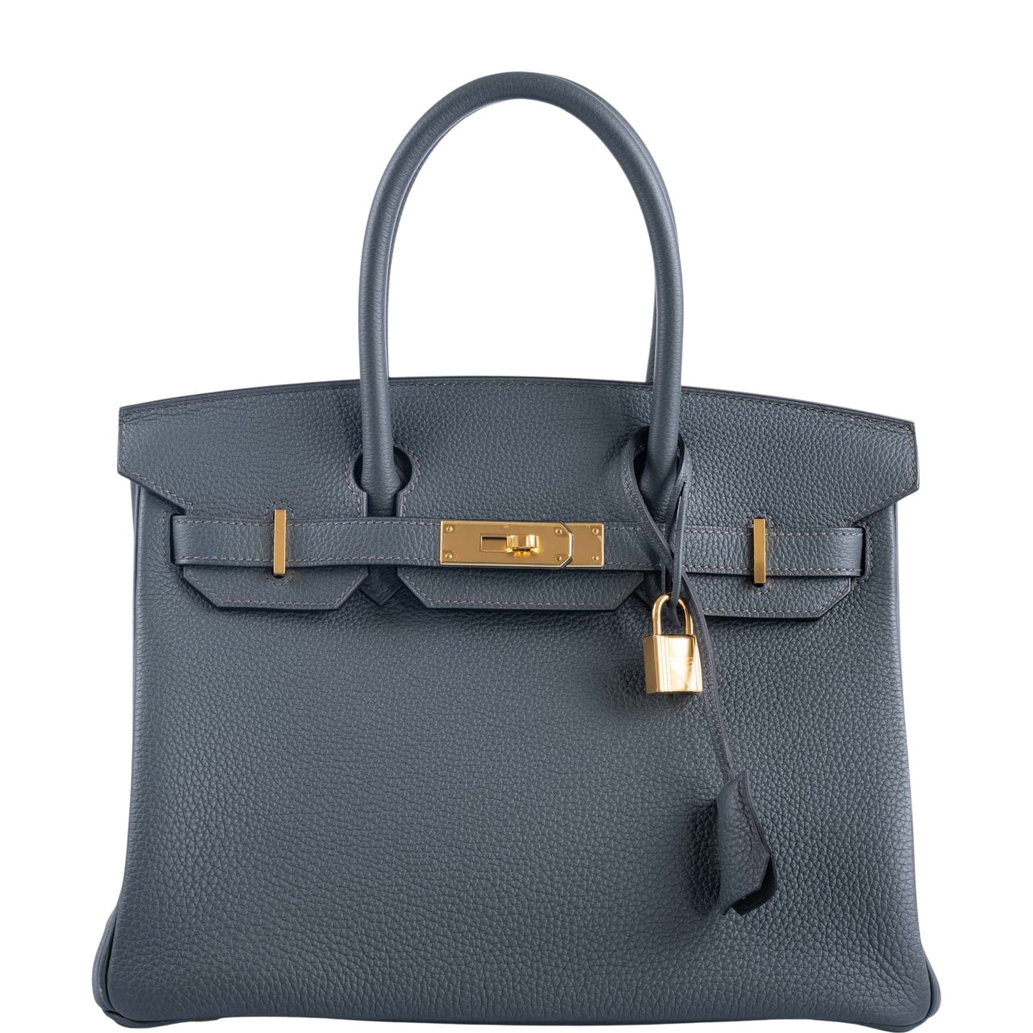 HermesBirkin 30 Blue Orage Togo Gold Hardware