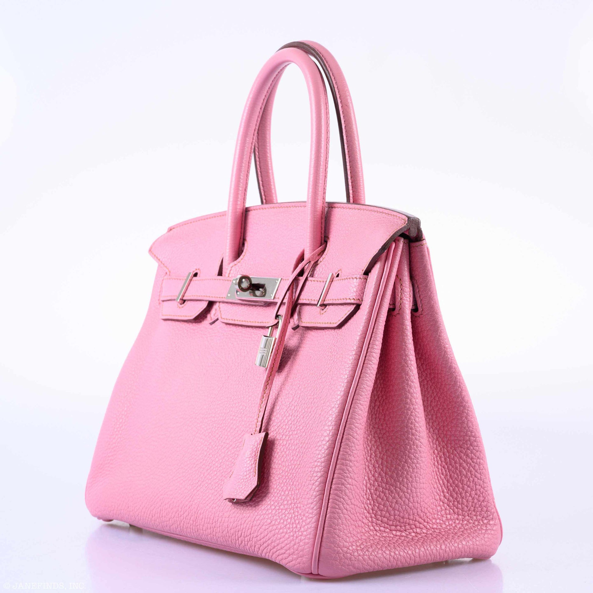 HermesBirkin 30 Bubblegum 5P Pink Togo Palladium Hardware