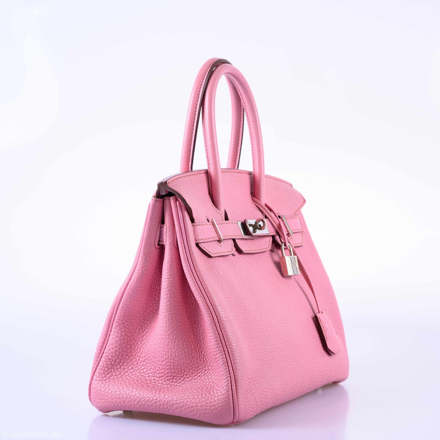 HermesBirkin 30 Bubblegum 5P Pink Togo Palladium Hardware