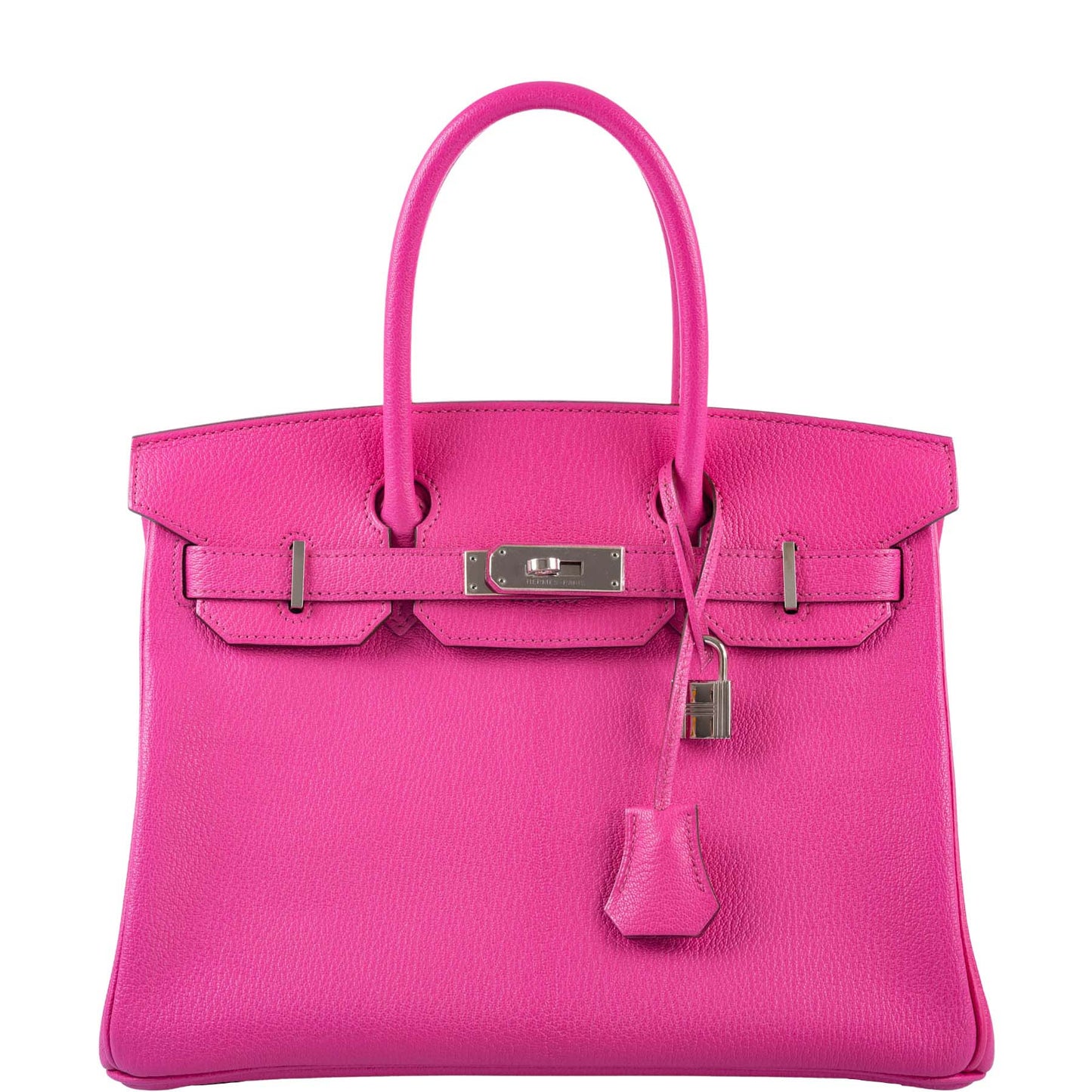 HermesBirkin 30 Candy Collection Rose Tyrien Chèvre Palladium Hardware