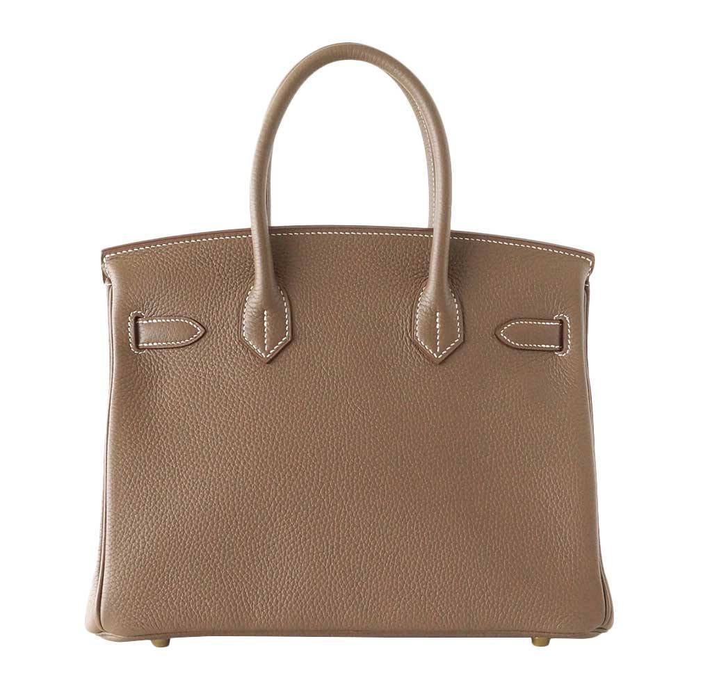 HermesBirkin 30 Etoupe Togo Bag