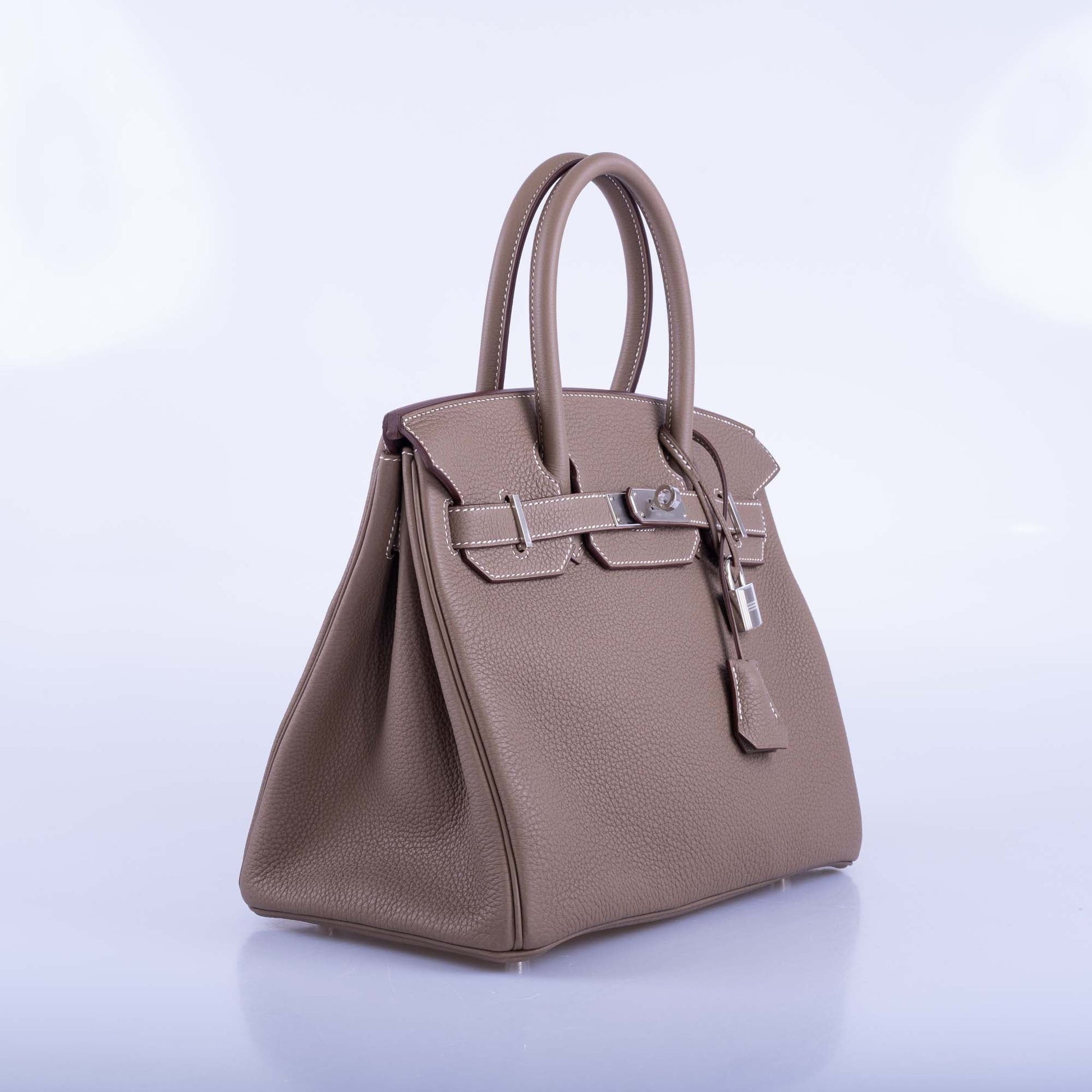 HermesBirkin 30 Etoupe Togo Palladium Hardware